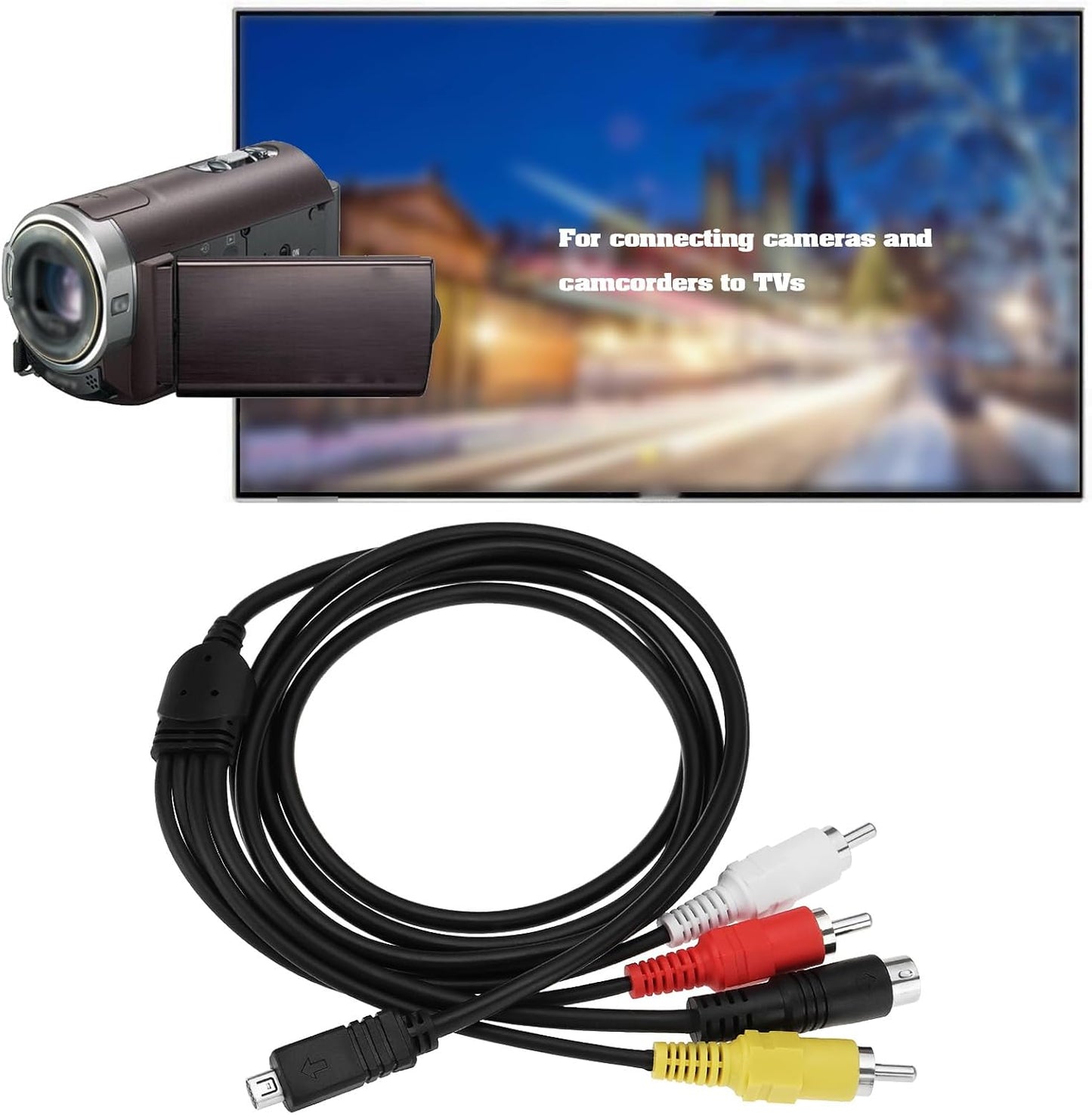 ECSiNG 10 VMC-15FS VMC-30FS DCR-SR90/ DPP-EX50/ HDR-CX7/ HDR-FX7 Camera(1.5m) Digital Camera Pin VMC Audio Video Cable