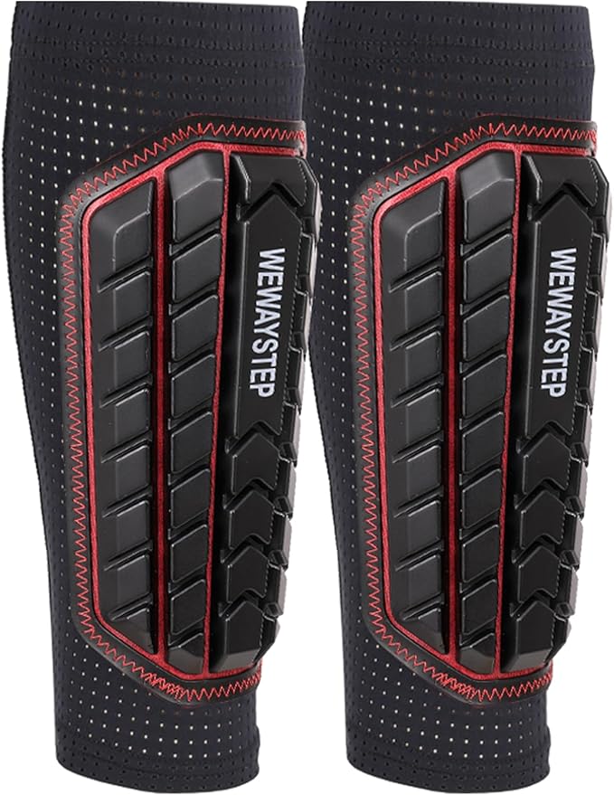 Shin Guards Soccer Kids Youth, Adult Shin Guards with Honeycomb Padding，Breathable & Anti-Slip Calf Compression Sleeves