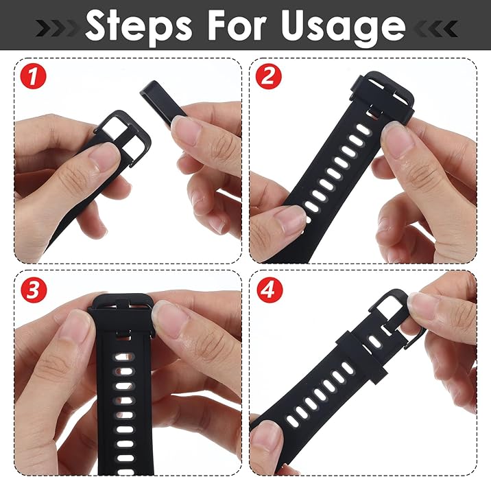 16 Pack Smart Watch Band Fixing Rings, Silicone Magic Band Holder Locks Clips Strap Holder Watch Strap Replacement Accessories (Multi-Color)