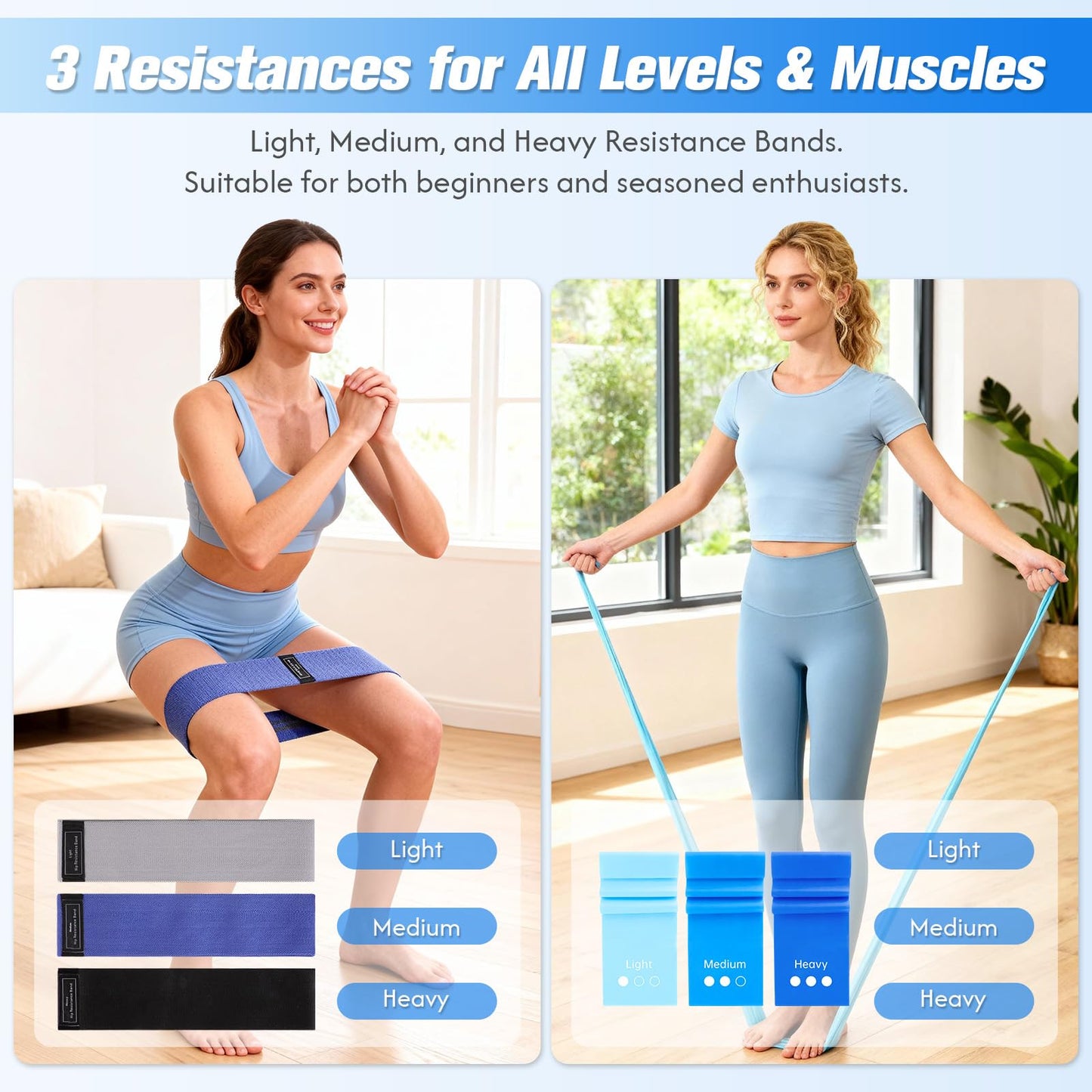 GINMIC Pilates Equipment, Pilates Kit for Women Home Workouts, at Home Pilates Set with Pilates Ring, Pilates Ball, Long and Loop Resistance Bands, Pilates Socks, Massage Ball, Guide & Bag