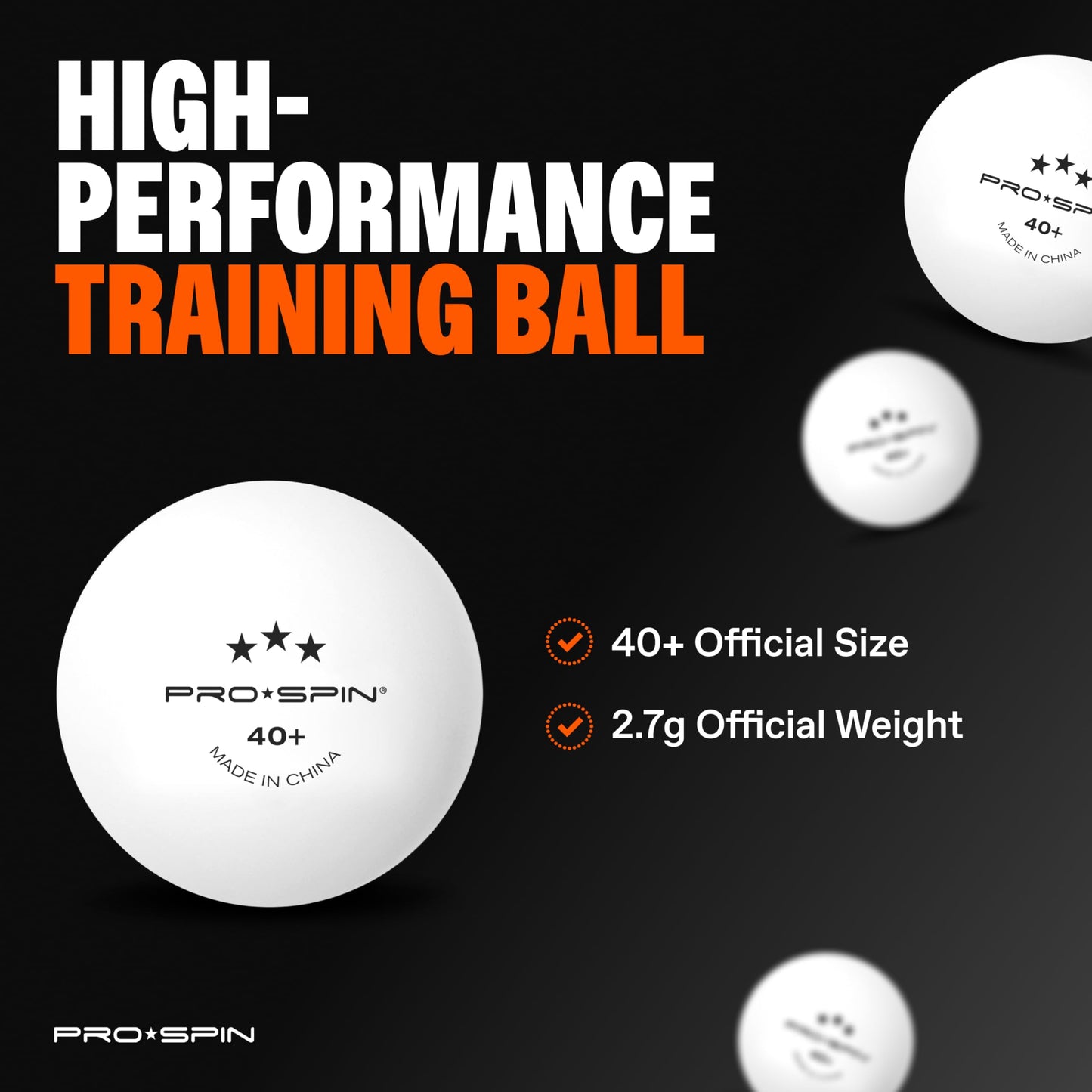 PRO-SPIN Ping Pong Paddles - High-Performance Set with Premium Table Tennis Rackets, 3-Star Ping Pong Balls, Storage Case | Professional Quality Ping Pong Paddle Set (Purple|Blue, 2-Player Set)