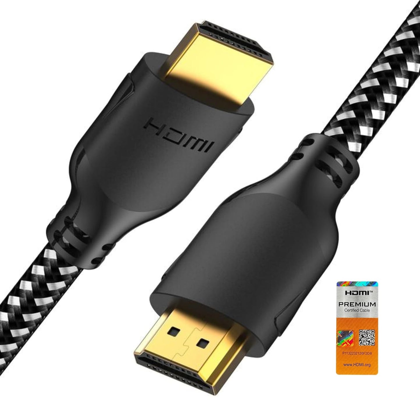 4K 10 4K 60Hz, 2K, 1080P, CL3 PS5, PS4, Mindful Design HDMI Cable ft | High Speed HDMI Cables, Braided Nylon & Gold
