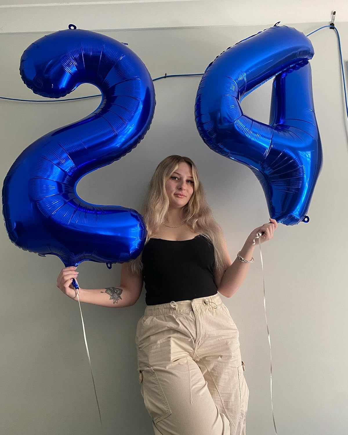 Number 90 Balloon by [Brand Name] - 40 Inch Navy Blue Birthday Decoration for 90th Celebration