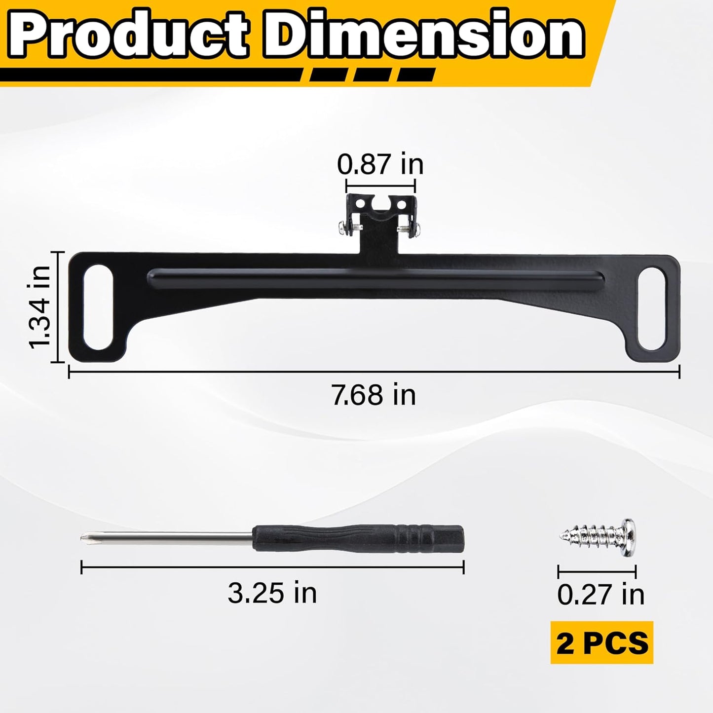 Backup Camera License Plate Mount, Rear Camera Back up Bracket, Universal Car Dash Cam Mirror Mount, Camera Mounting