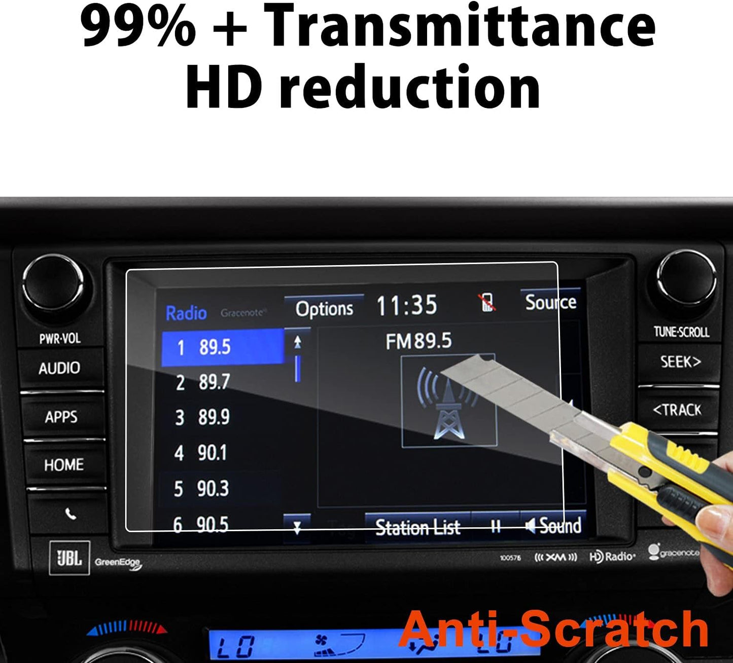 LFOTPP 2013-2018 4 7 Inch, 9H Car Navigation Screen Protector for RAV Entune Tempered Glass Hardness Car Infotainment