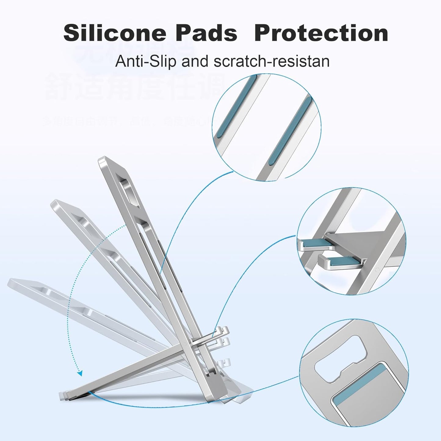 CEFOJQAO 2-Pack, 17 16 15 14 13 12 11, S26/25/23, Foldable Cell Phone Stand for Desk Portable Cell Phone Folding Stand