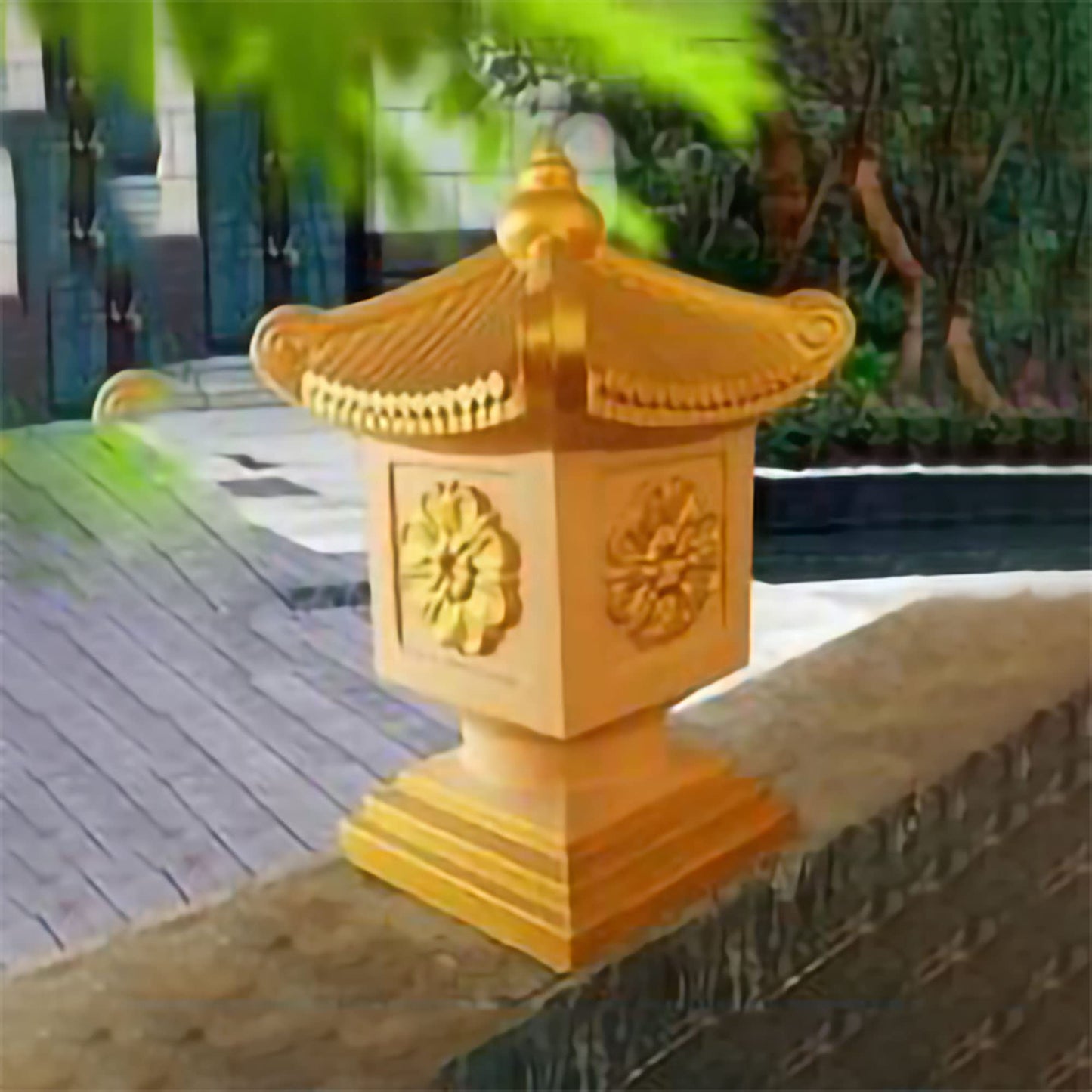 Concrete Pagoda Mold – Reusable ABS Plastic DIY Cement Casting Mould for Garden, Balcony, Guardrail Planters & Home Outdoor Decoration