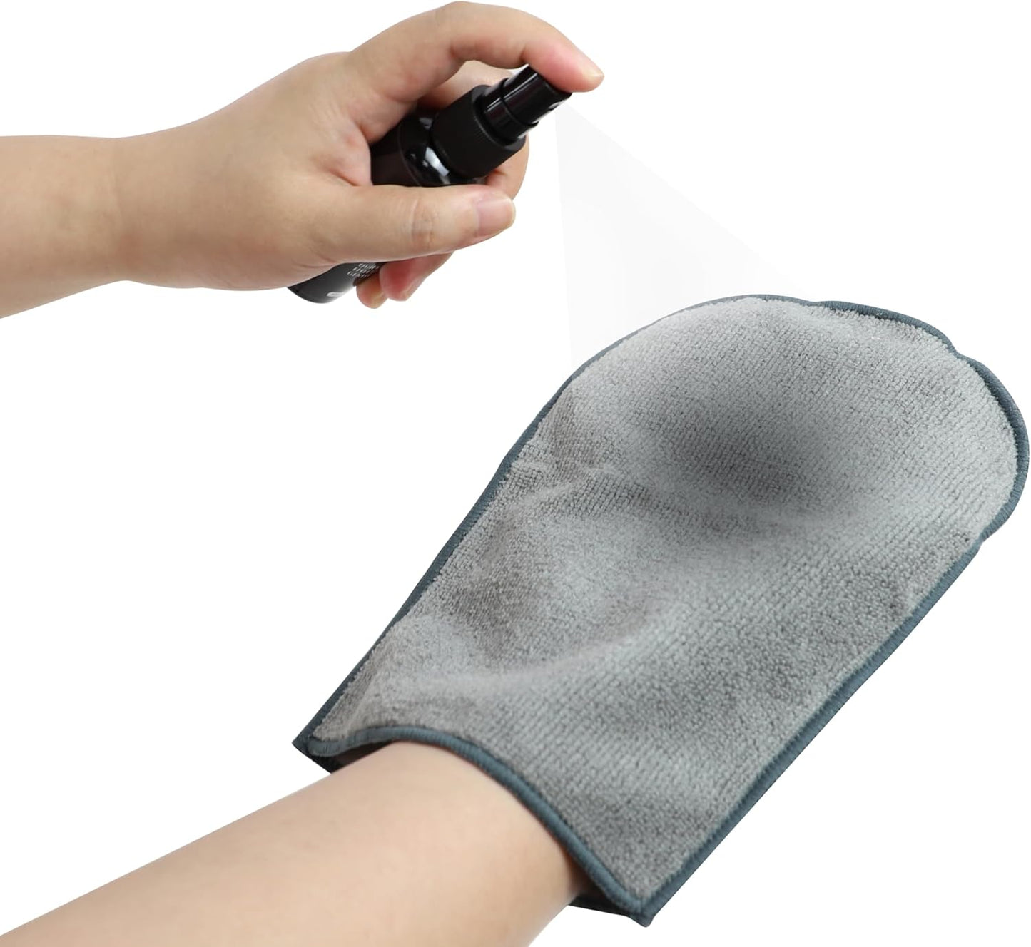 Set Premium CD Cleaner Cloth Kit - Compact Disc CD-DVD Cleaning Fluid and Microfiber Towel Anti-Static Glove