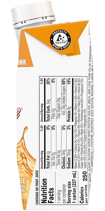 Boost Breeze Nutritional Drink (8 Fl Oz (Pack of 3), Orange)