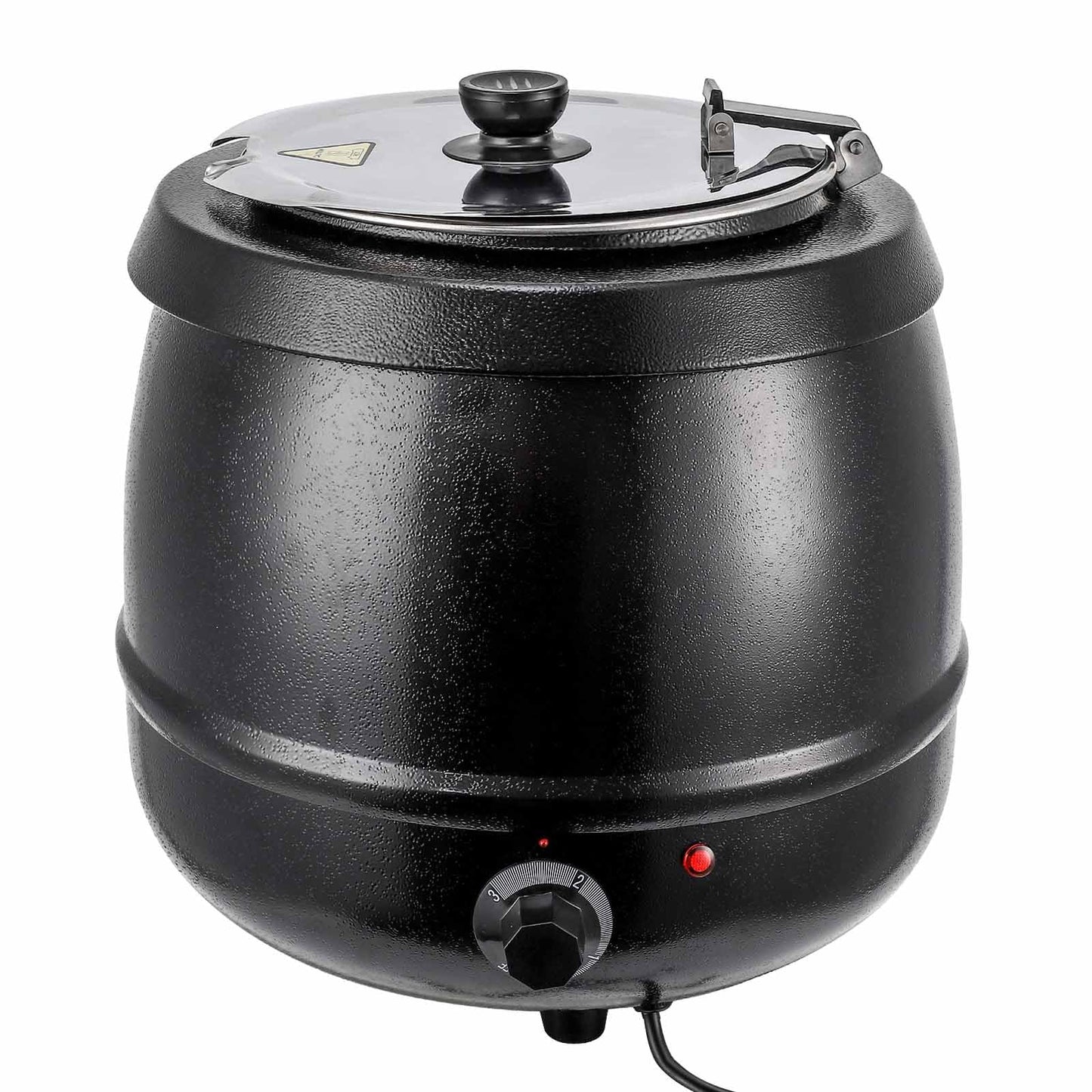 DEXSO 10.5Qts Commercial Soup Kettle Warmer with Hinged Lid and Detachable Stainless Steel Pot - Ideal for Parties, Buffets, and Catering Events