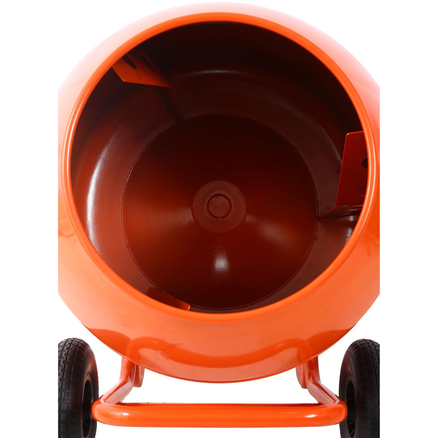 LANTRO JS Electric Concrete Mixer, 224L 8CU FT 115V/60HZ Horizontal Wheel Barrow Portable Cement Mixer Machine for Mortar, Stucco and Fodder