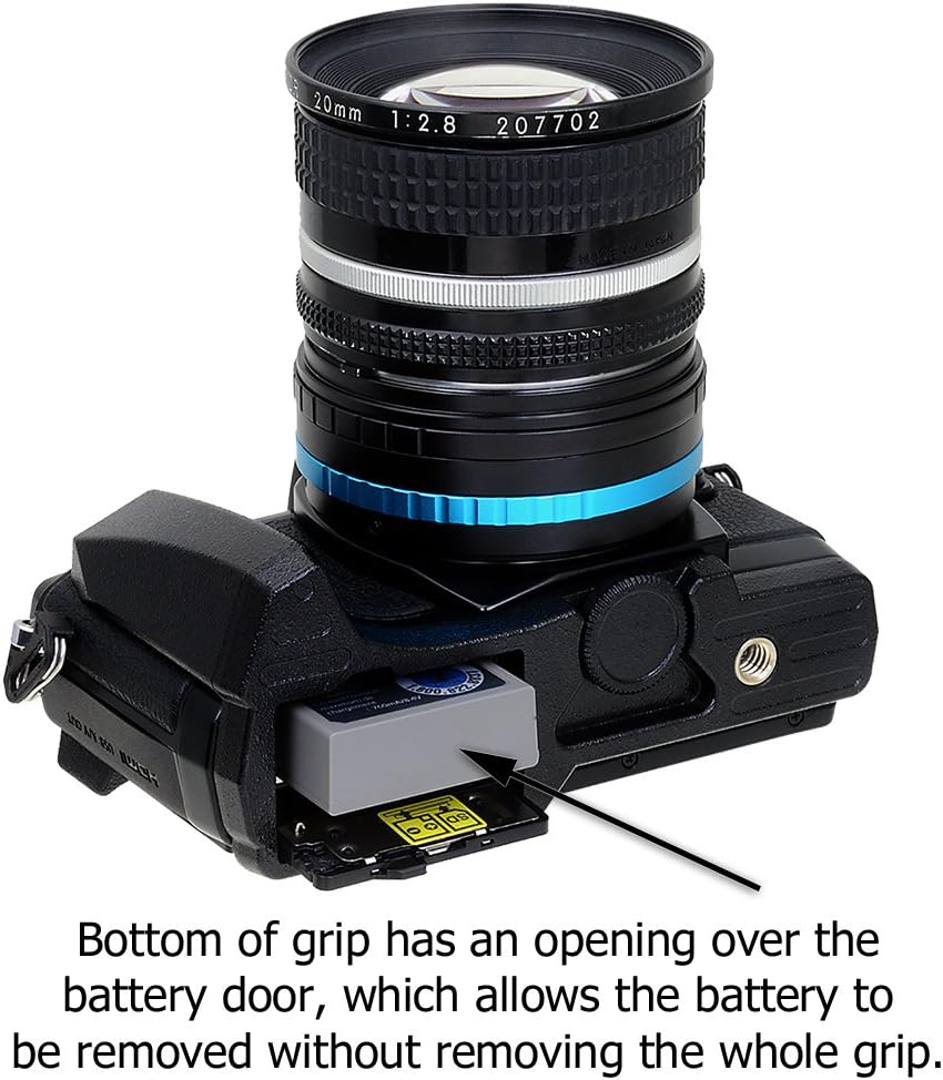E-M5 Fotodiox Pro, All Metal Black Camera Hand Grip for Olympus OM-D Mirrorless Digital Camera with Battery Access