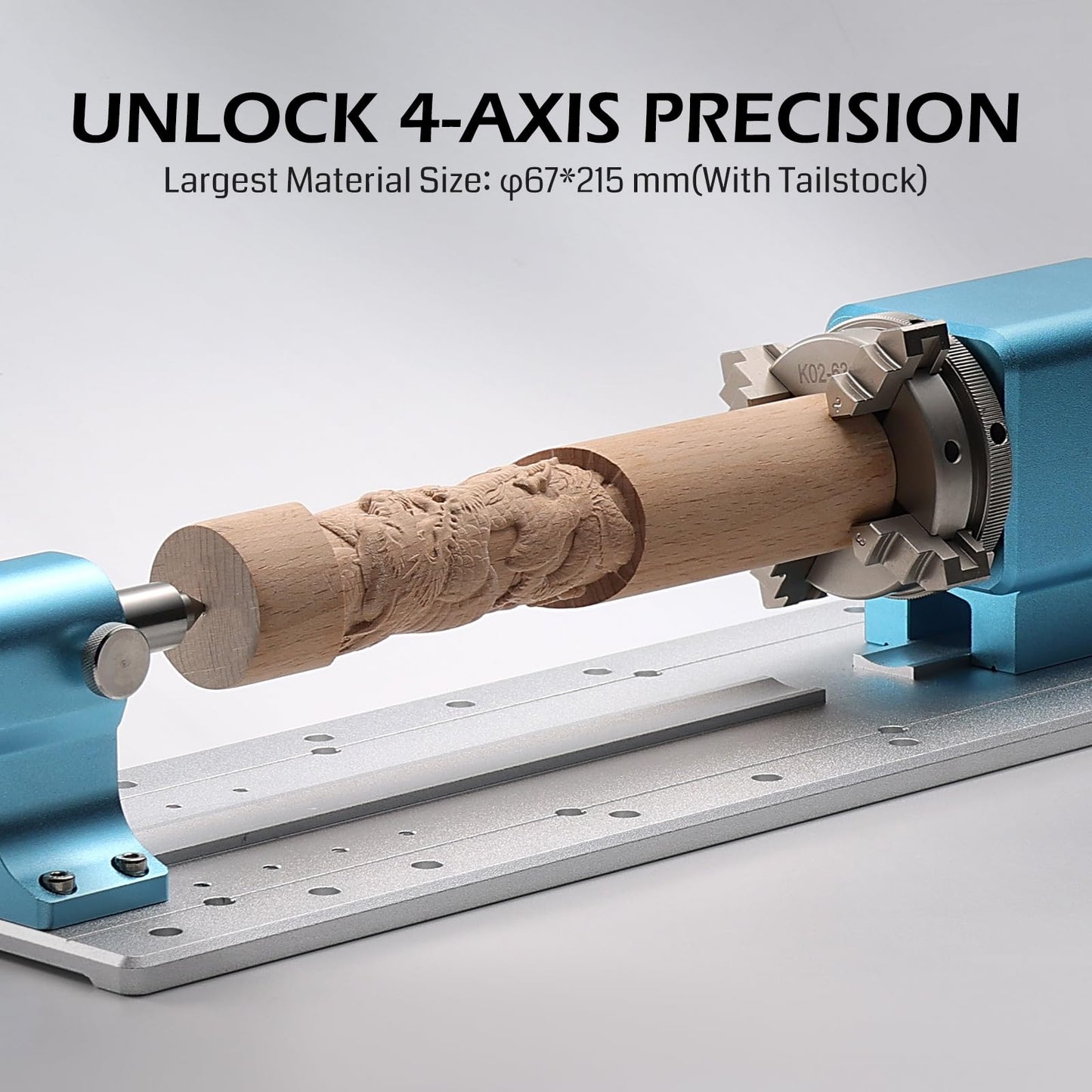 Genmitsu PROVerXL 2X2 CNC Router Machine for Woodworking + Rotary Module Kit,10:1 Speed Reducer, Clamped Range 15-275mm