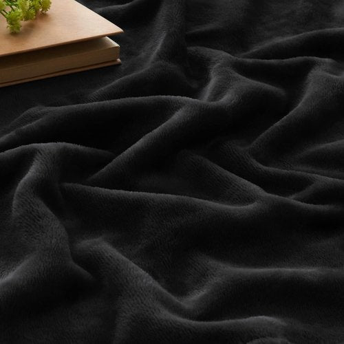 BEDELITE Fleece Blanket - Luxury Plush Cozy Throw for Couch & Bed | Super Soft 50x60 Inches Black