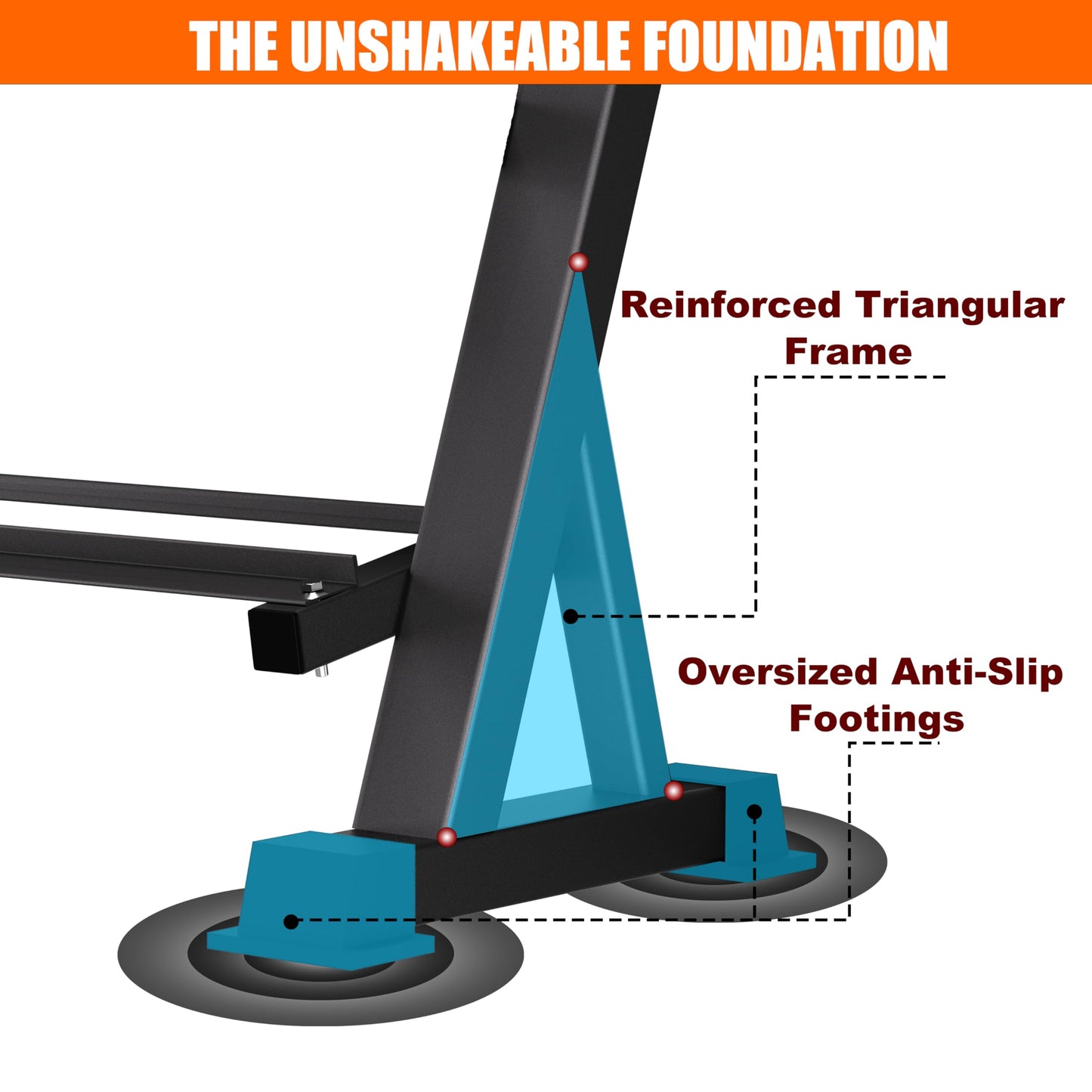 3 Tier Dumbbell Rack, 1200LBS Heavy Duty Weight Rack for Home Gym, Adjustable Storage Organizer for Free Weights, Quick & Easy Assembly, Dumbbell Rack Stand Only
