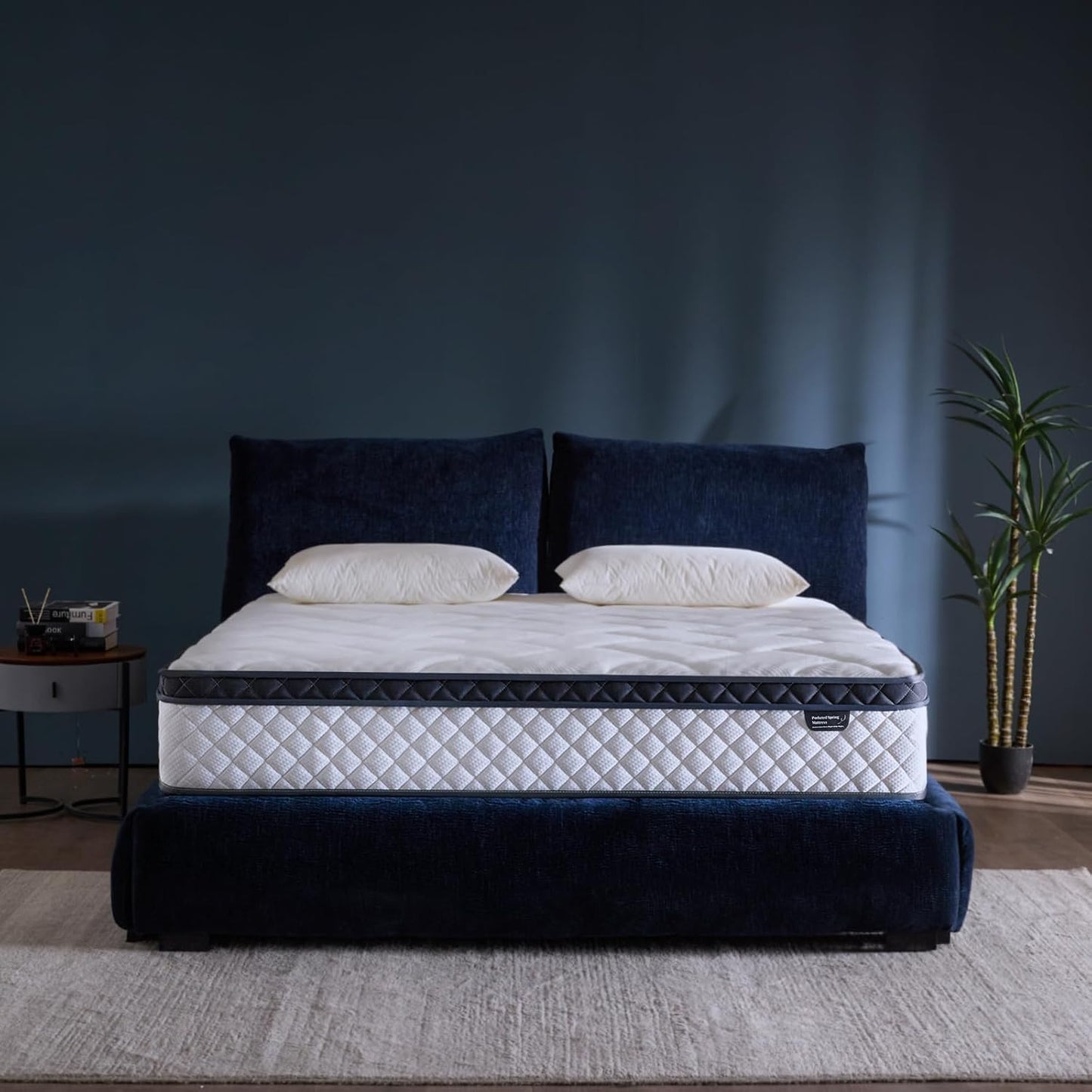 Skiennix Queen Size Mattress - 12 Inch Hybrid Design with Pocket Springs | Ergonomic Medium Firm Support