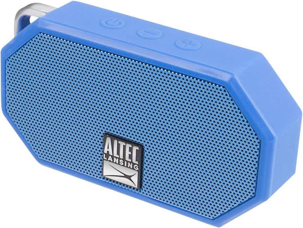 Altec Lansing IP67 30-Foot 6-Hour Portable Bluetooth Speaker Waterproof Outdoor Speaker with Range and Battery Floating