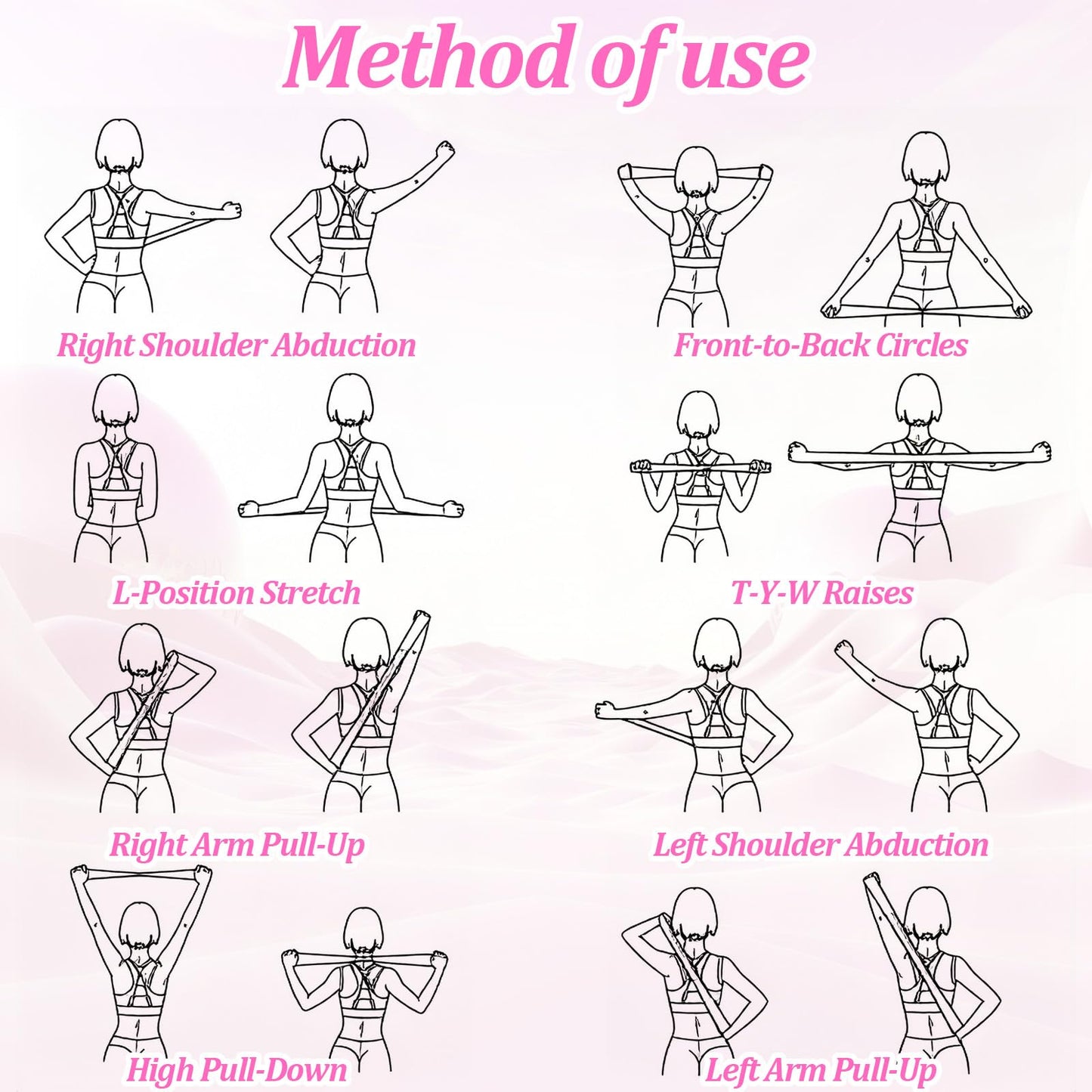 Figure 8 Resistance Band 8 Shaped Resistance Band for Arms Women Men with Handles Arm & Back Resistances Bands Work Out Chest Expander Weight Fitness Pulling Rope for Legs Yoga Pilates Purple