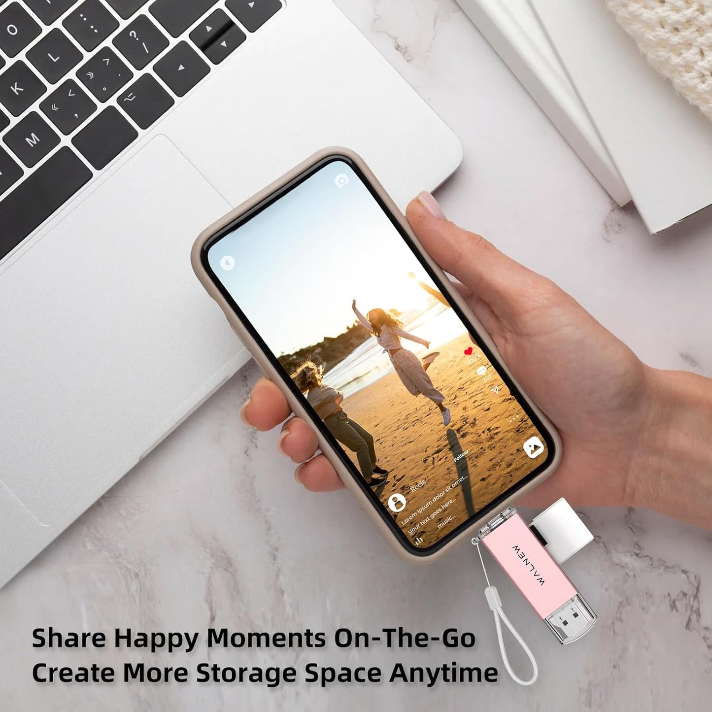 WALNEW 3.0 SD Card Reader, USB and USB-C to SD/TF Memory Card Adapter for Mac,MacBook,Computer/PC,Laptop,iPad,Samsung