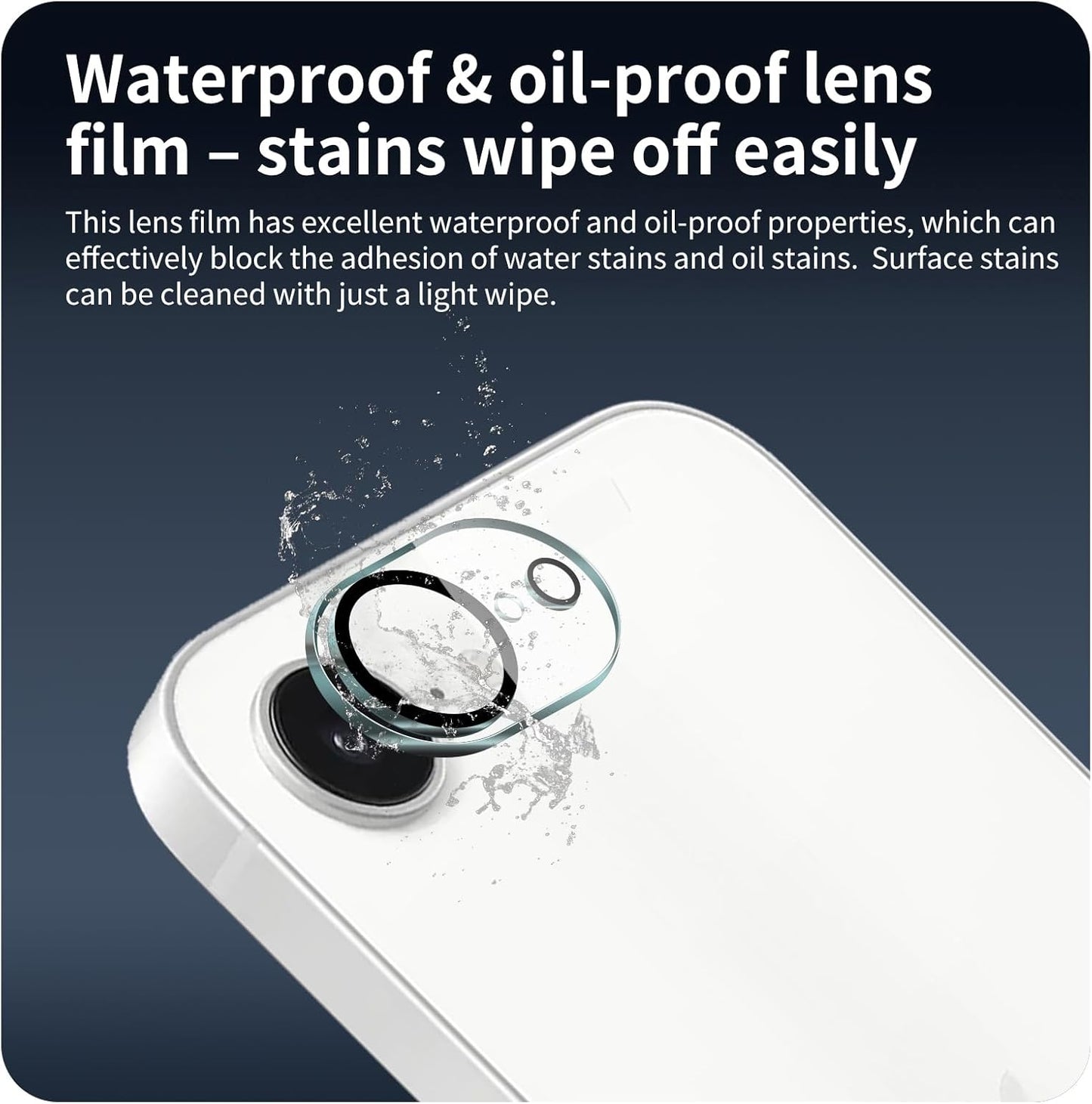 4-Pack 17e/16e, 9H Camera Lens Protector for iPhone Tempered Glass Camera Cover Screen Protector Accessories, HD