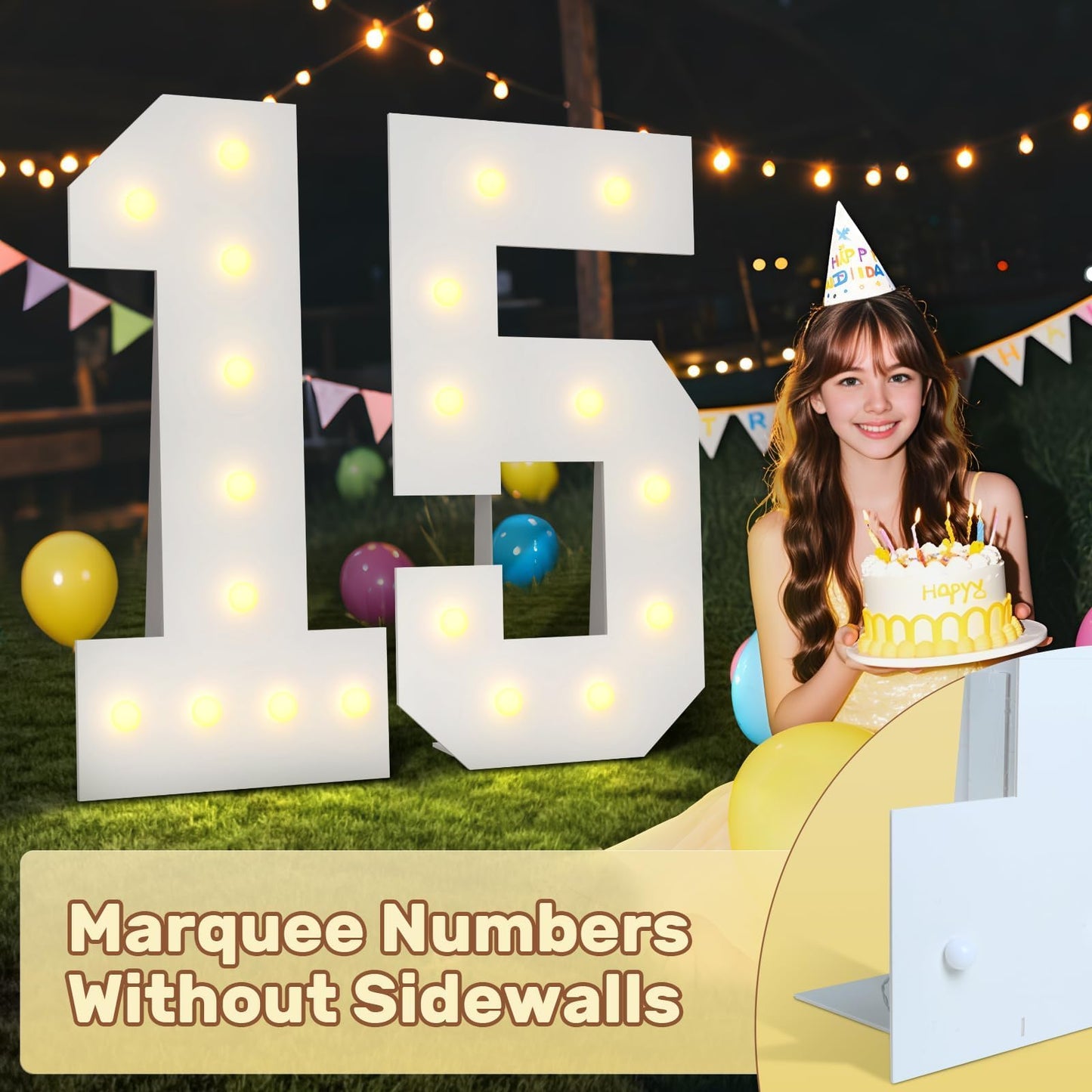 Bugame 4FT 70 Marquee Numbers, Big 70 Light Up Numbers for 70th Birthday Decorations Warm Light Marquee Numbers 4 Feet Tall for Anniversary Party Decor