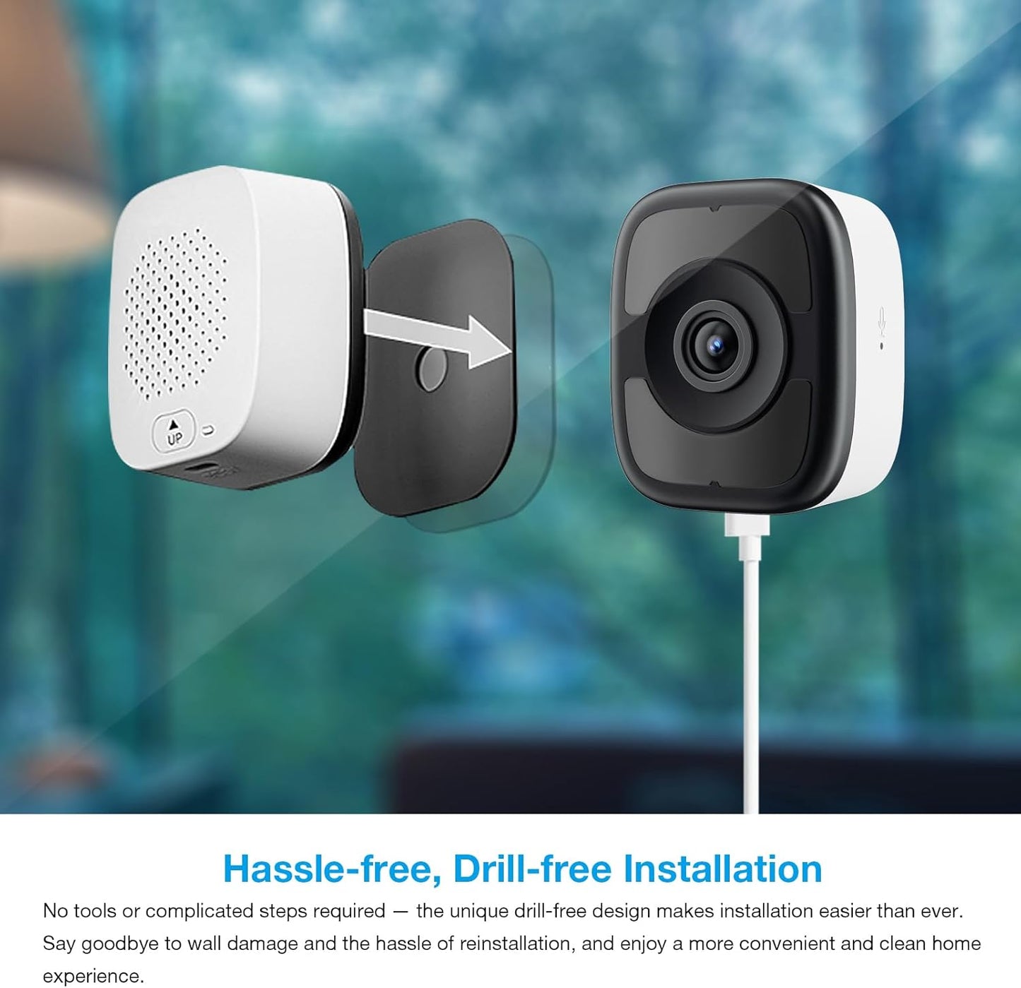 LVQ 5MP 3K 2.4G 5G 2-Way 24/7 Window Camera, & WiFi Indoor Cameras for Home Security with Color Night Vision, Window
