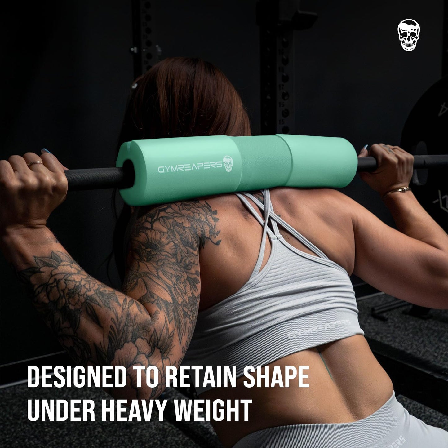 Gymreapers Barbell Squat Pad - Protective Bridge Pad For Hip Thrust, Squats, Lunges - Hip Support, Neck Protection For Bar (Mint)