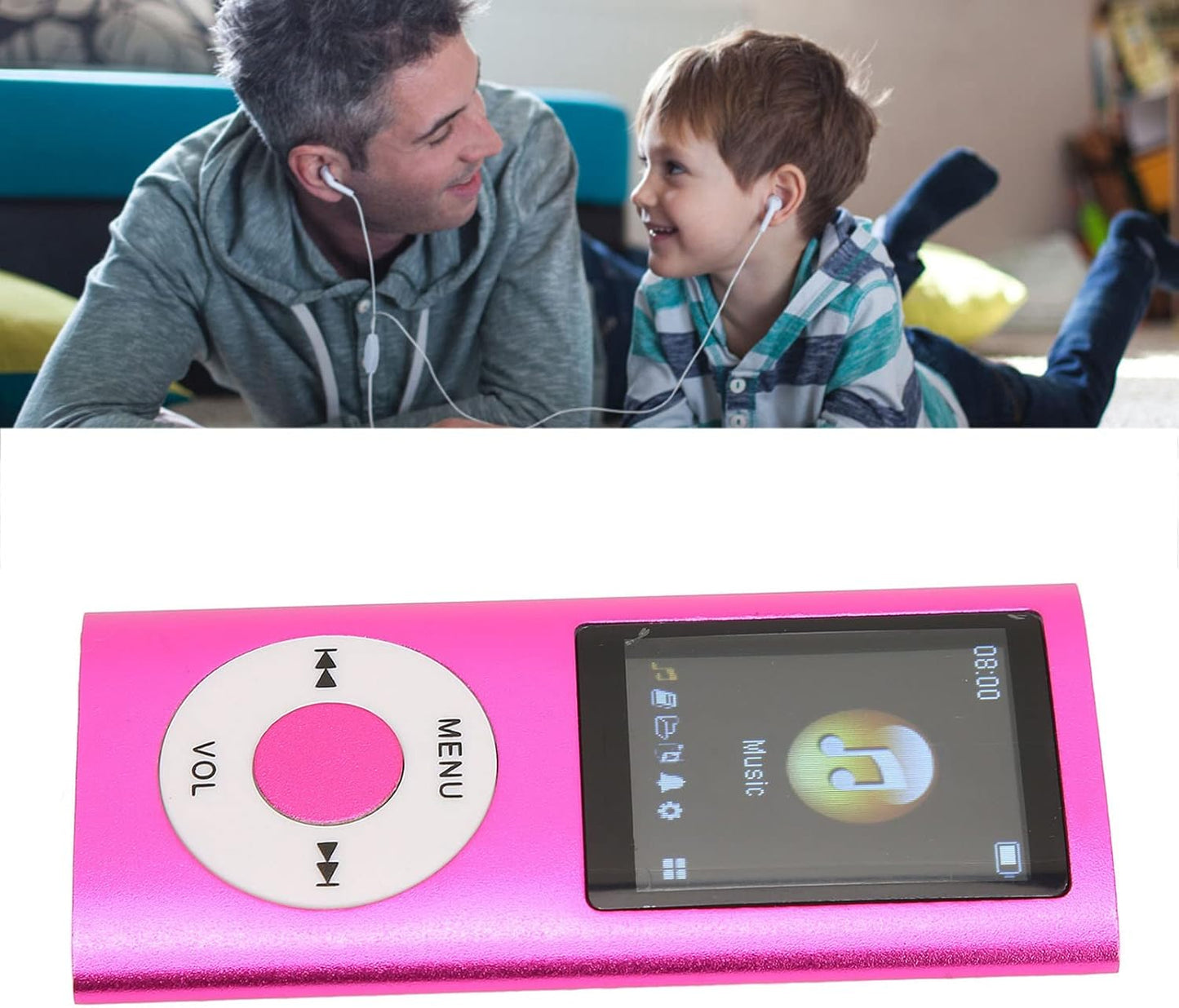 Dpofirs MP3 64G 8 Music Player with Lossless Sound(SD Card Excluded), Portable Music Player, Large Memory Up to Memory