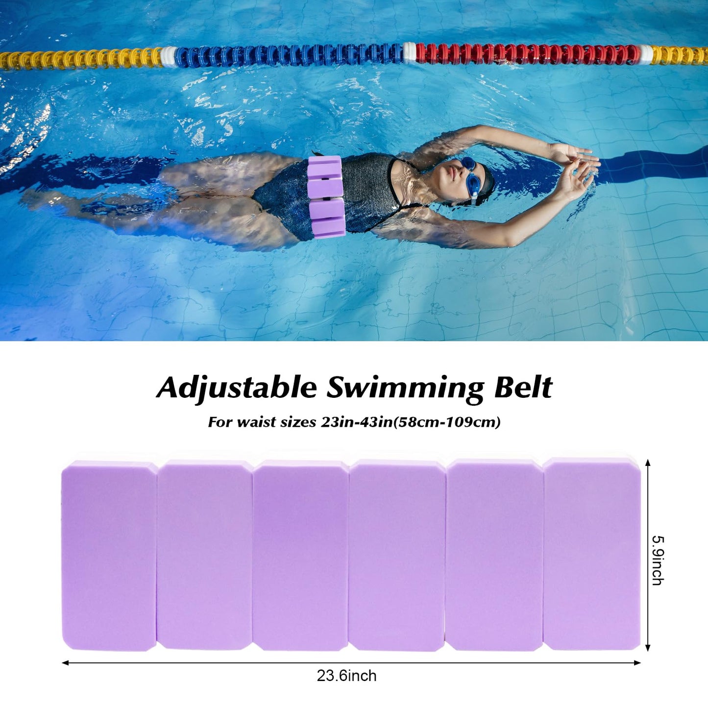 HOMNUTS Water Dumbbells Aquatic Exercise Combo Set, High Density Water Weight, Swimming Belt, Swimming Aquatic Gloves for Swim Fitness Training Water Exercise