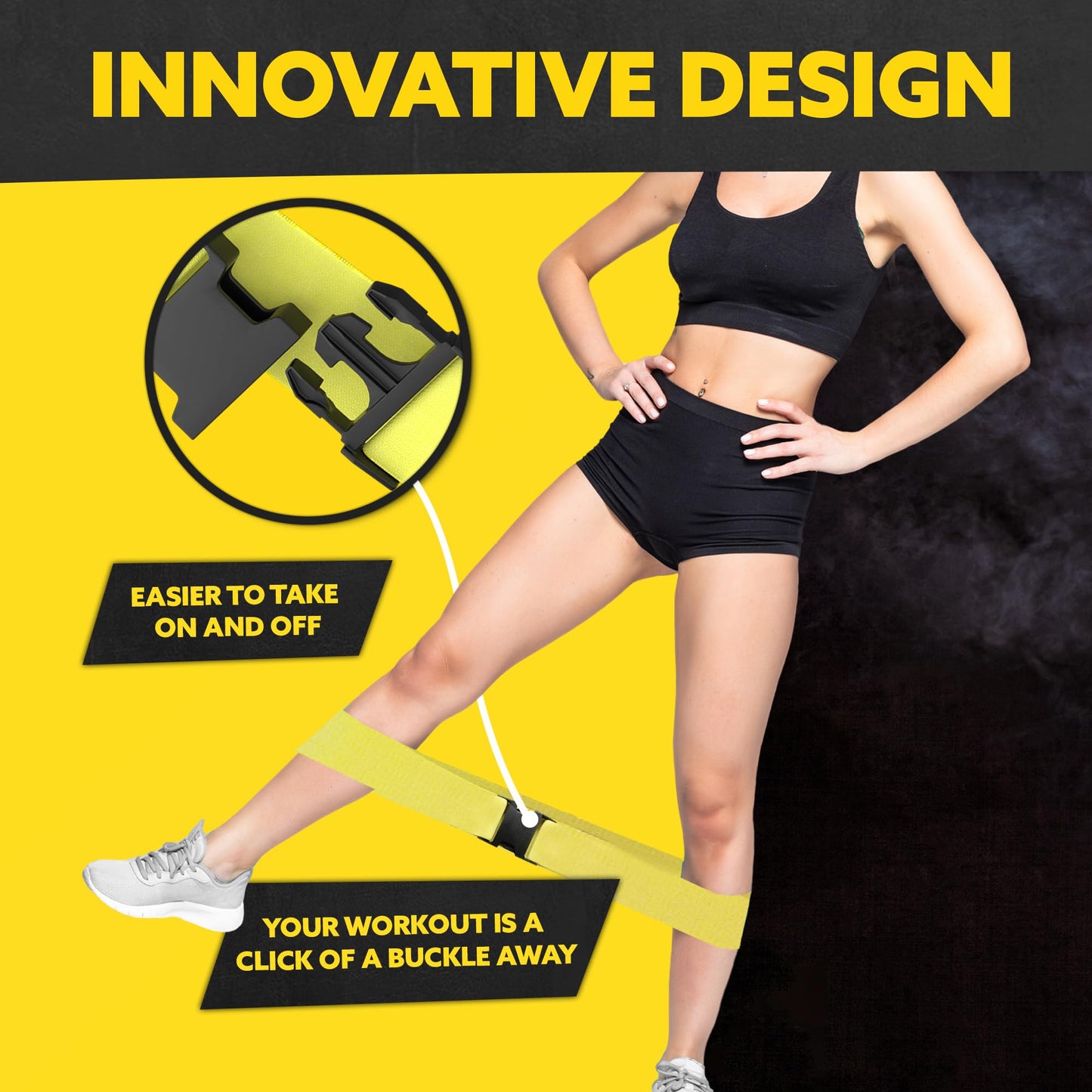 Tribe Lifting Fabric Resistance Bands for Working Out - 5 Exercise Bands Set for Legs and Glutes - Booty Bands for Women and Men - Thick Cloth Workout Bands for Physical Therapy, Hip Training