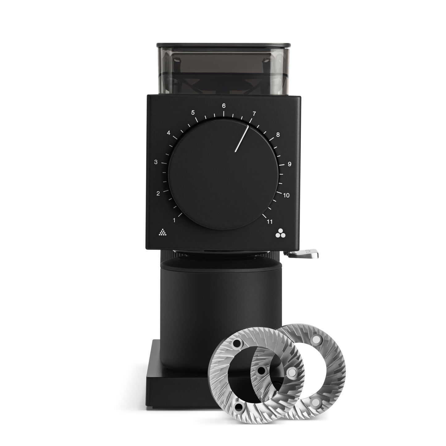 Fellow Ode Gen 2 64mm Flat Burr Coffee Grinder, Single Dose, 31 Grind Settings, Electric, Stainless Steel, Quiet & Anti-Static for Pour Over, French Press & Cold Brew – Matte Black
