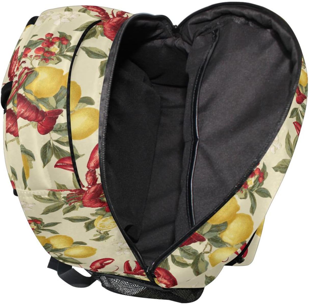 Krafig Backpacks Backpack Daypack Lobsters Lemons Leaves Boys Girls Kids School Bookbag, School Bag Travel