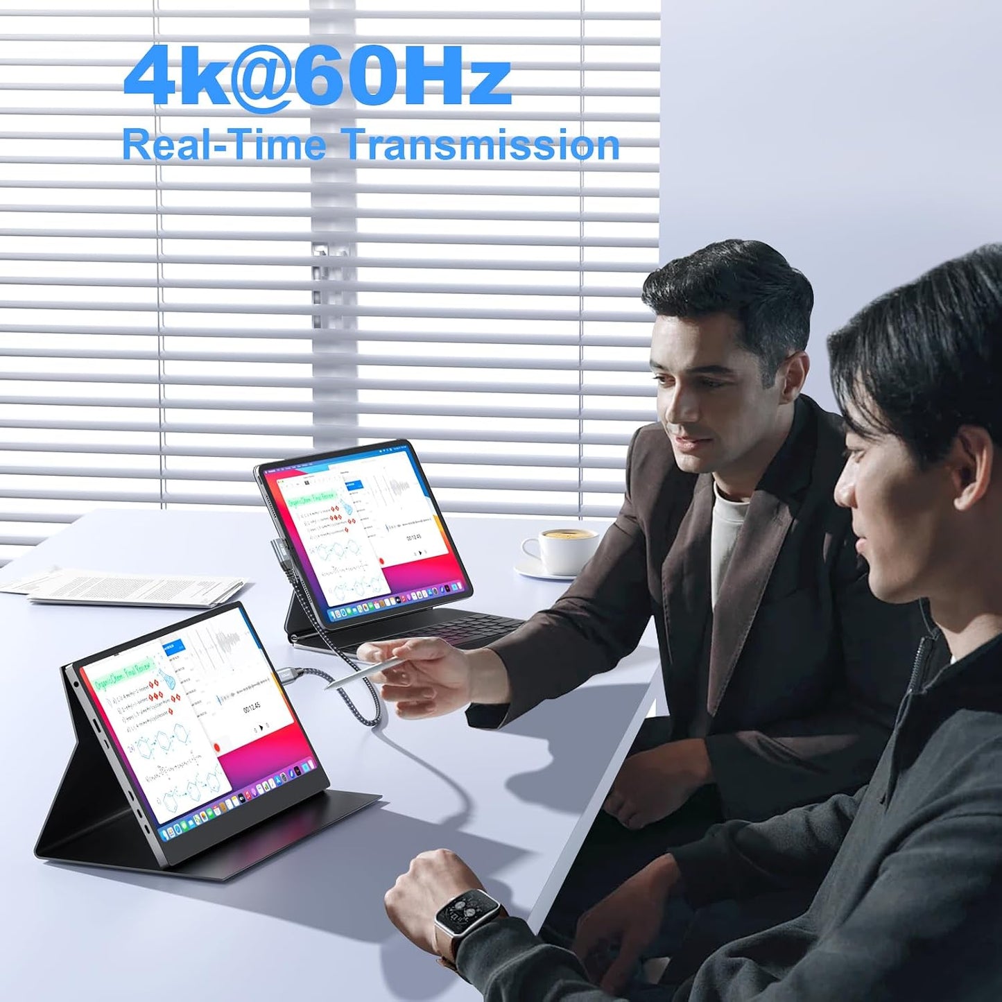 4K 60HZ 1FT, 3Pack, 20Gbps 100W 90 3.2 Gen2x2 iPhone16, LDLrui USB C Monitor Cable, Display, Right Angle Data Transfer