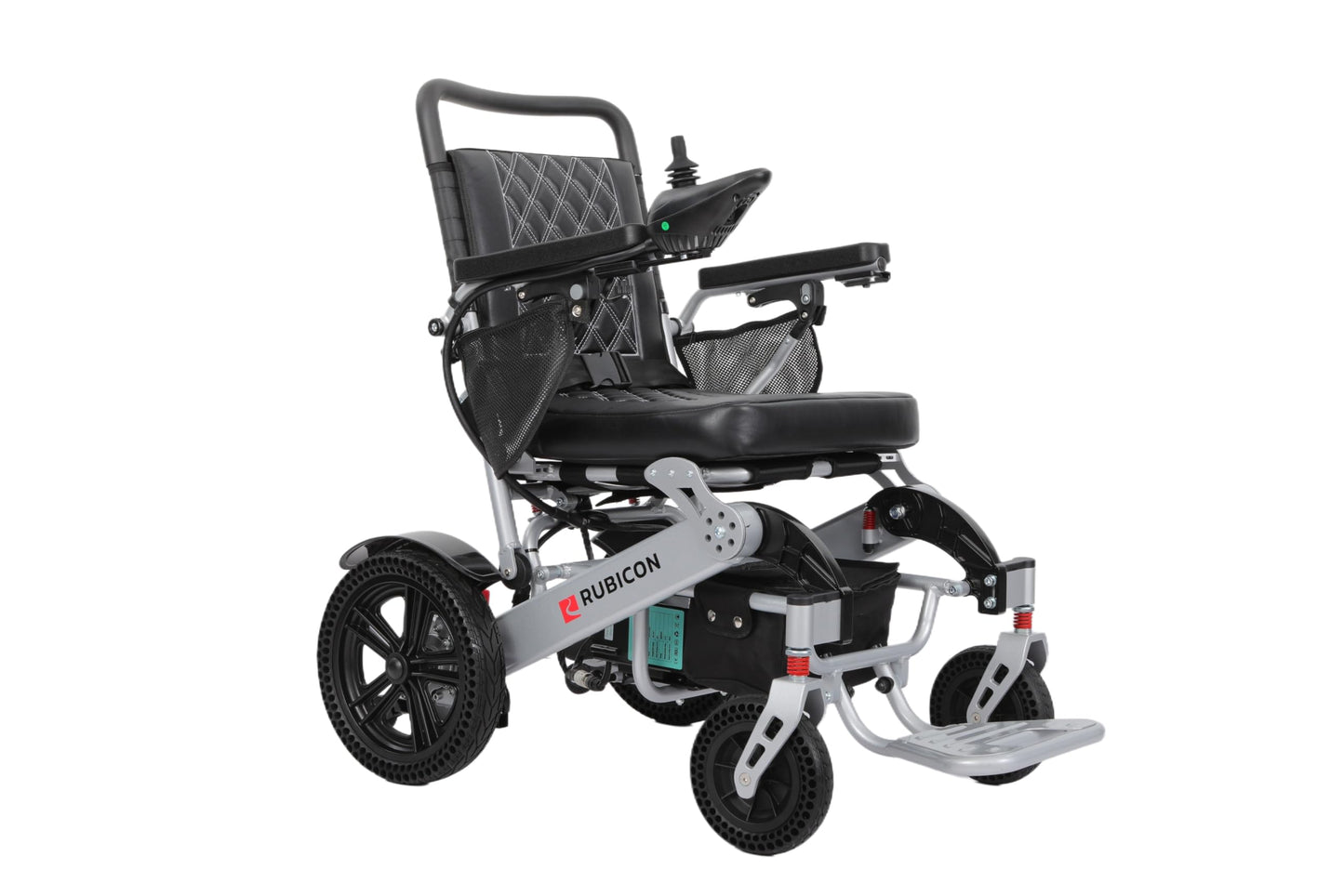 Rubicon DX14 - Longest Range 30 Miles, Airline Approved Electric Wheelchair, Dual 12AH Lithium Batteries, 2x300W Motors, Leather Cushion, Foldable, Lightweight & Powerful (Model20)