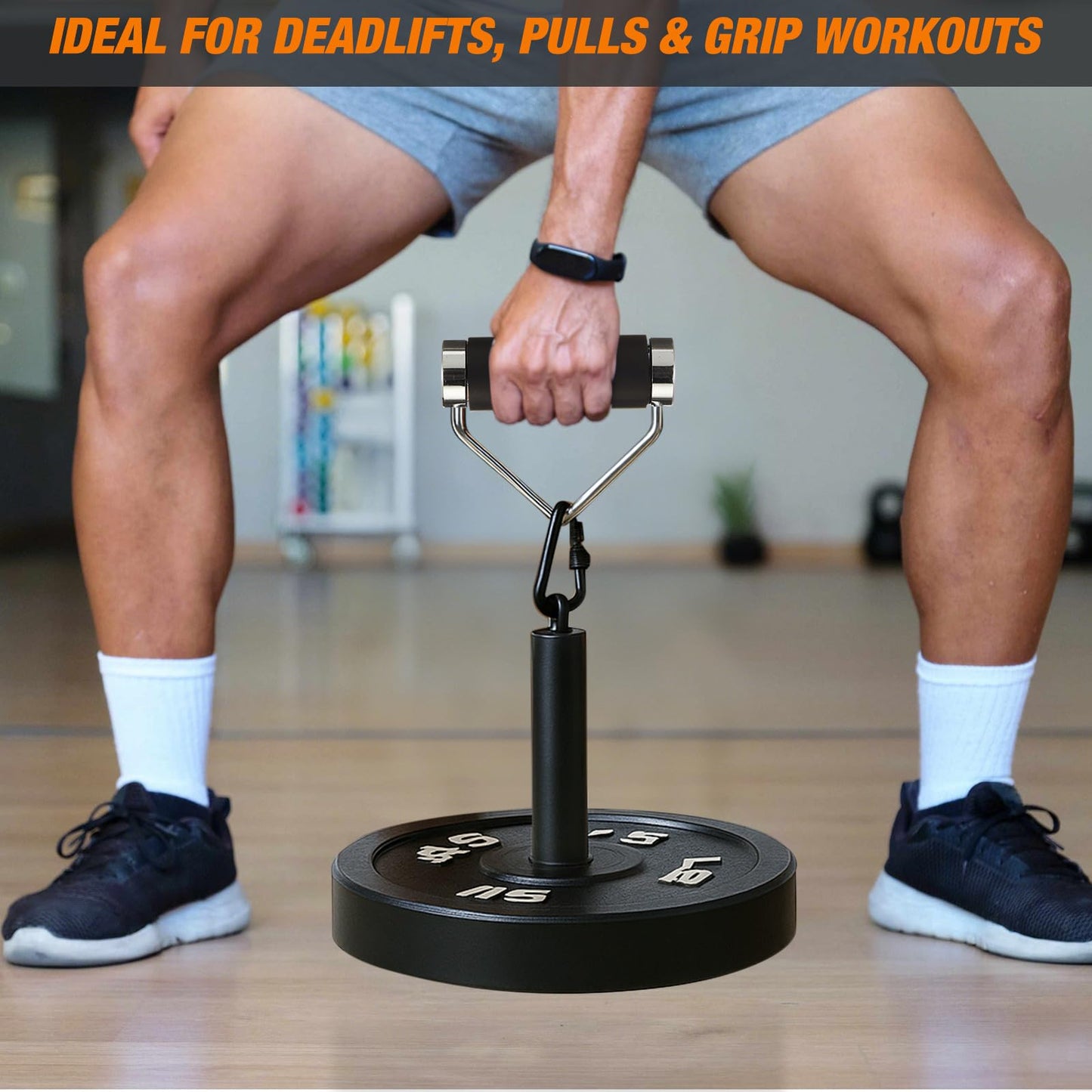 Soulchen Rolling Thunder Grip, Cable Machine Attachments for Home Gym, Multi Grip Strength Training Handles for Back Arms Workout Equipment