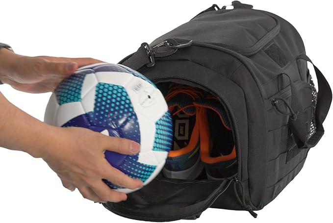 APRlLBAY 43L Large Capacity Military Duffel Bag - Tactical Gym Bag/Weekender for Men & Women (Jet Black)