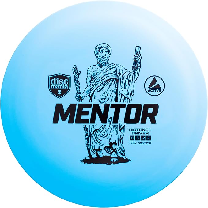 Discmania Disc Golf Set (5 Pack) | Active Line Disc Golf Starter Set | Shogun, Maestro, Magician, Mermaid & Mentor | Base Plastic, Easy to Throw | Ideal Gift for New Players (Colors May Vary)
