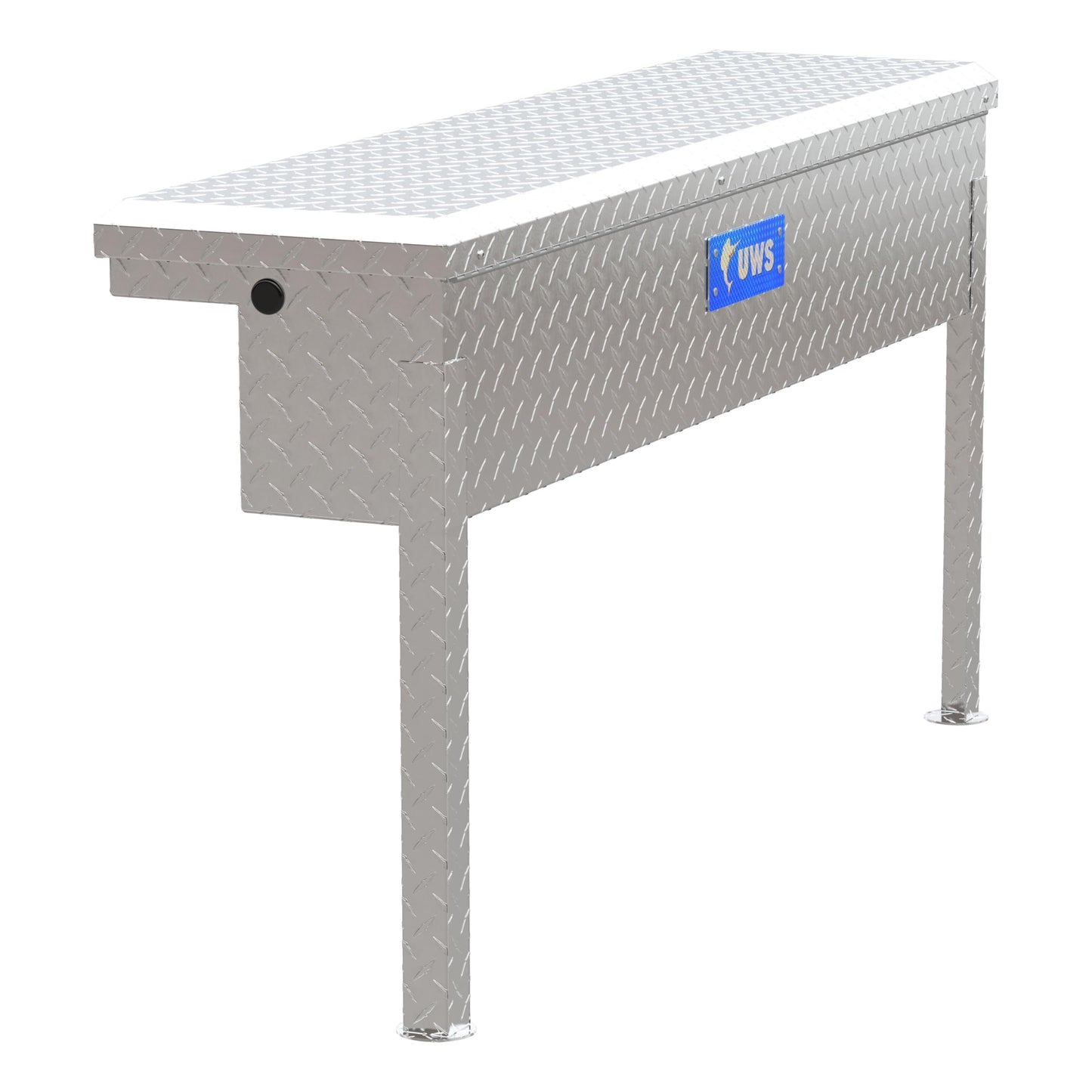UWS EC30201 48-Inch Heavy-Wall Aluminum Truck Side Tool Box with Low Profile, RigidCore Lid