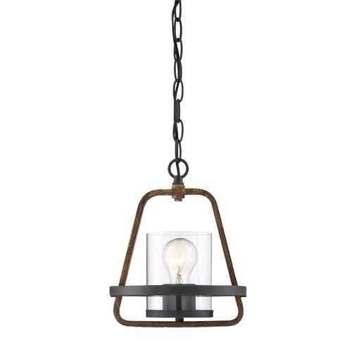 Designers Fountain Ryder 1 Light Mini-Pendant, Forged Black, 93530-FB