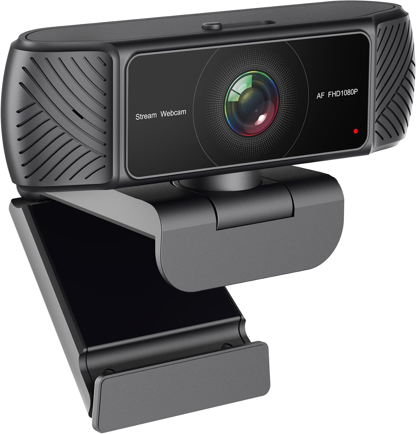 Amdony 1080P Streaming Webcam for PC - HD Webcam with Microphone, Privacy Cover, AutoFocus, Noise Cancellation, Auto