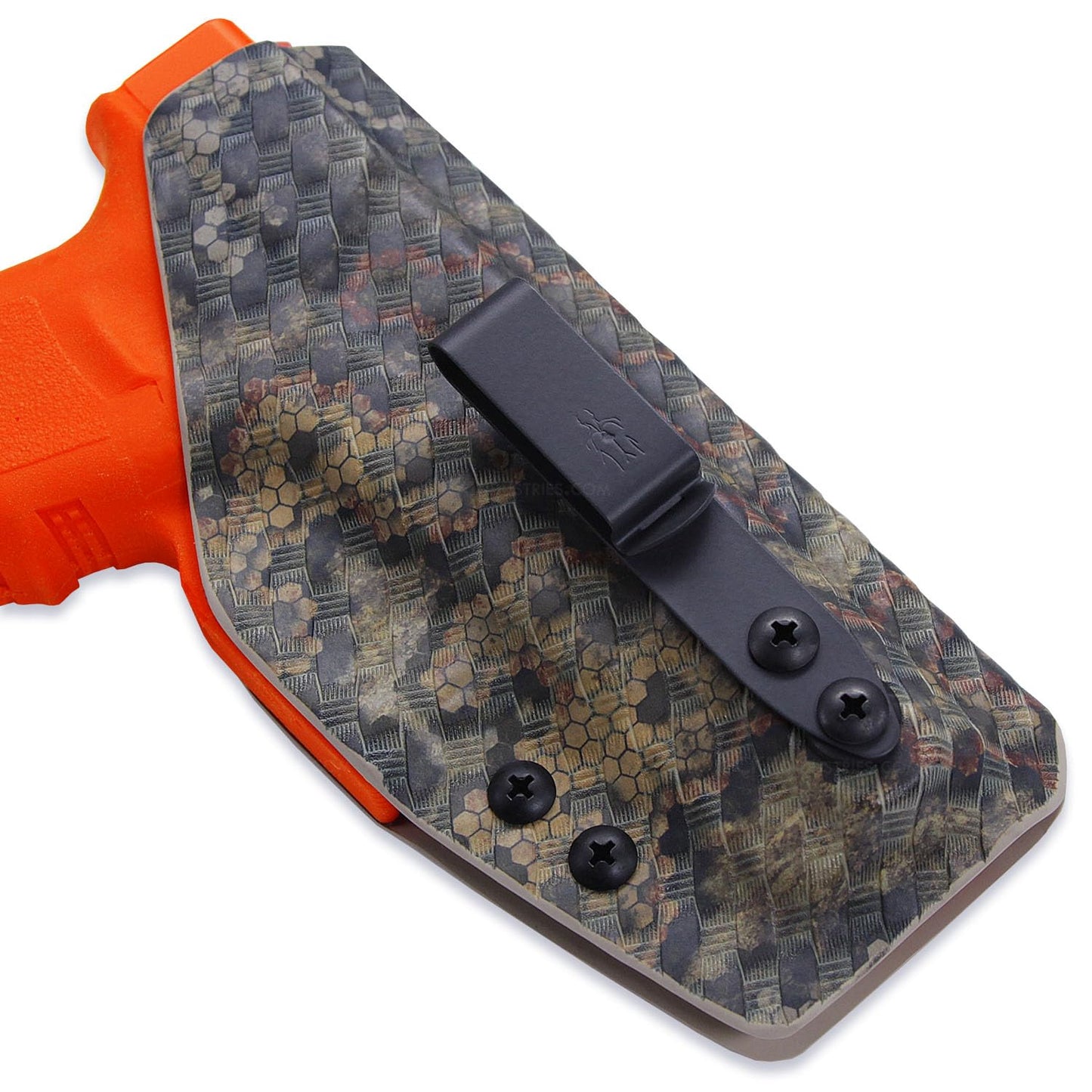 DCC 1 Series Metal Belt Clip - (SHS Model) - (Fits Up to 1.50 Inch Belts) - (Gray) - USA Made - Spring Steel Clip with Cant Adjustable Slots - Corrosion Resistant Finish - Secure IWB Carry