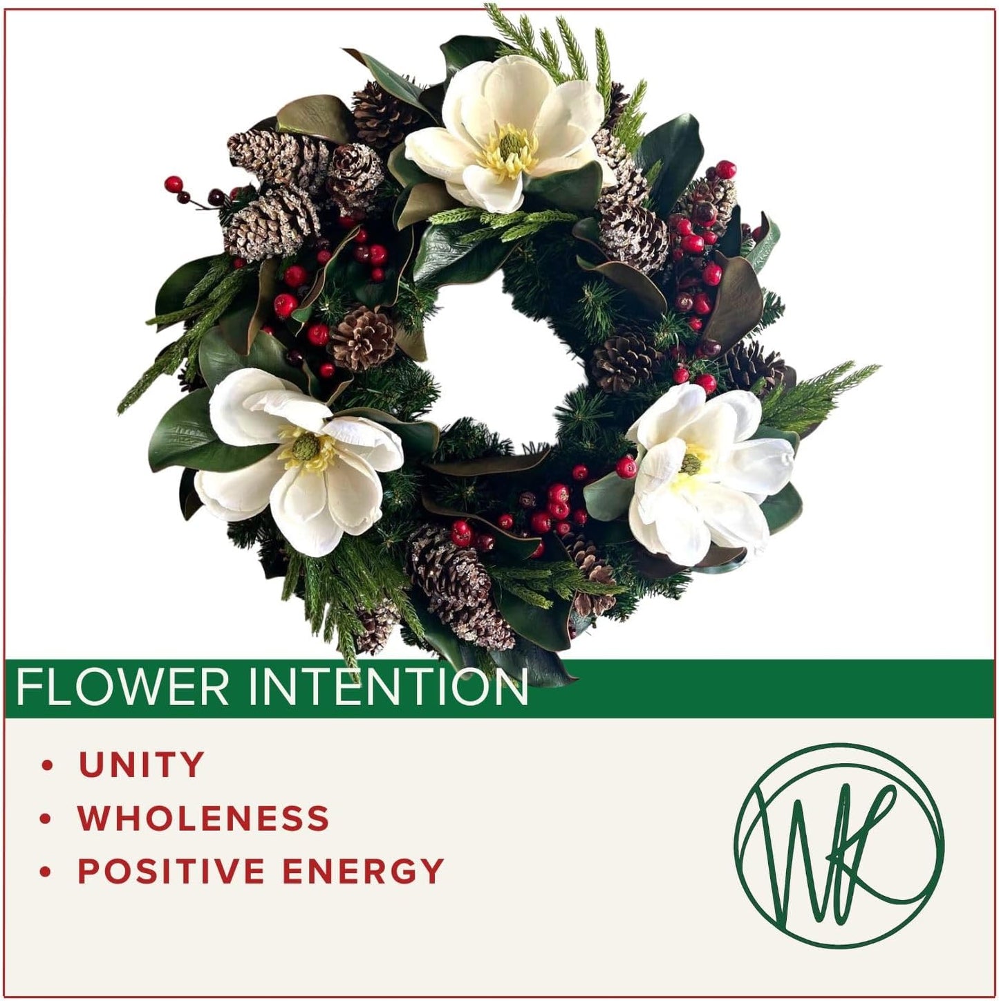 Skiennix Artificial Floral Wreath - Handcrafted Year-Round Decor for Front Door & Indoor/Outdoor Use