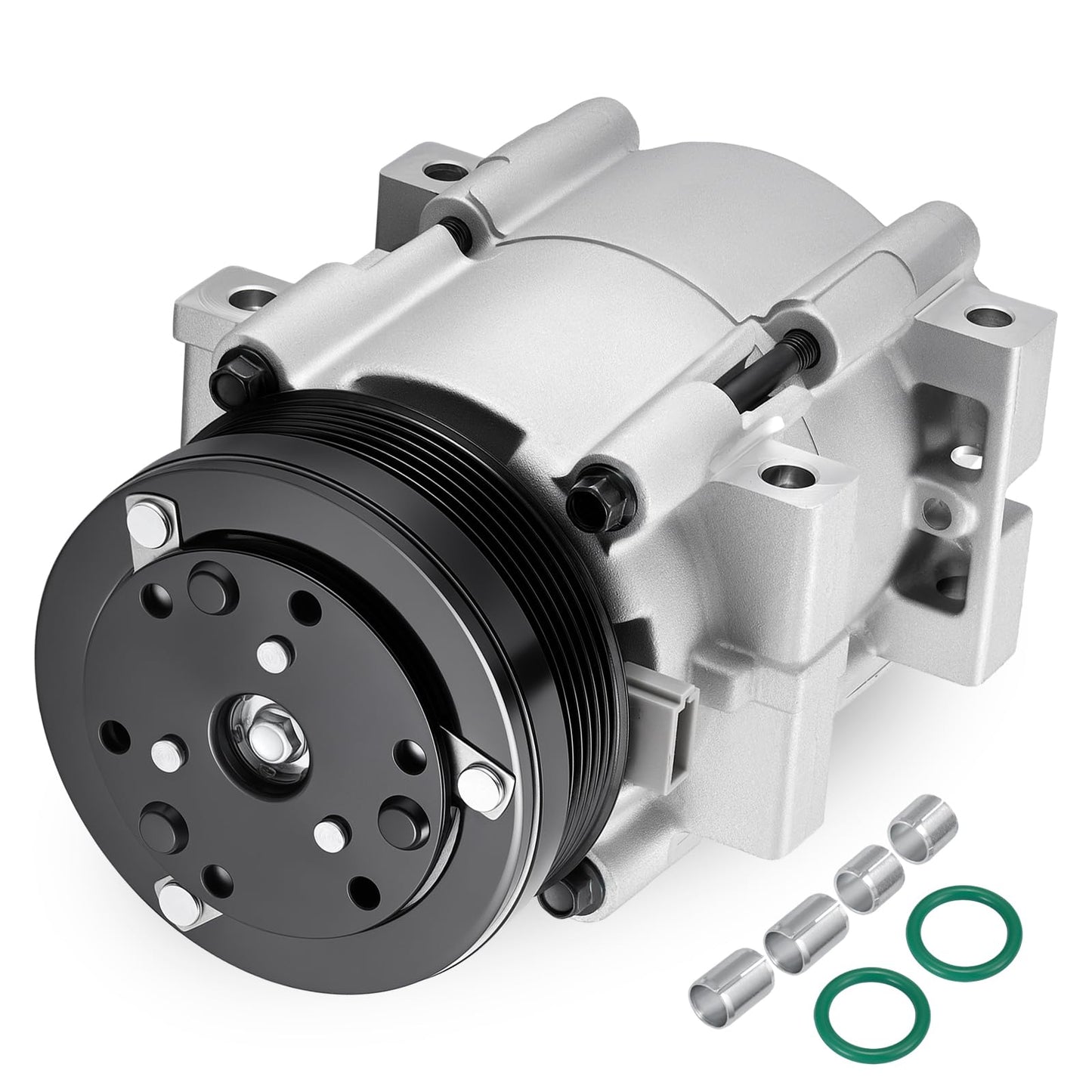 SYKRSS 58157 Air Conditioning A/C Compressor with Clutch Compatible with Ford Freestar 2004-2007 3.9L 4.2L, for Windstar 1999-2003 3.8L, Compatible with Mercury Monterey 2004-2007 4.2L V6, GAS