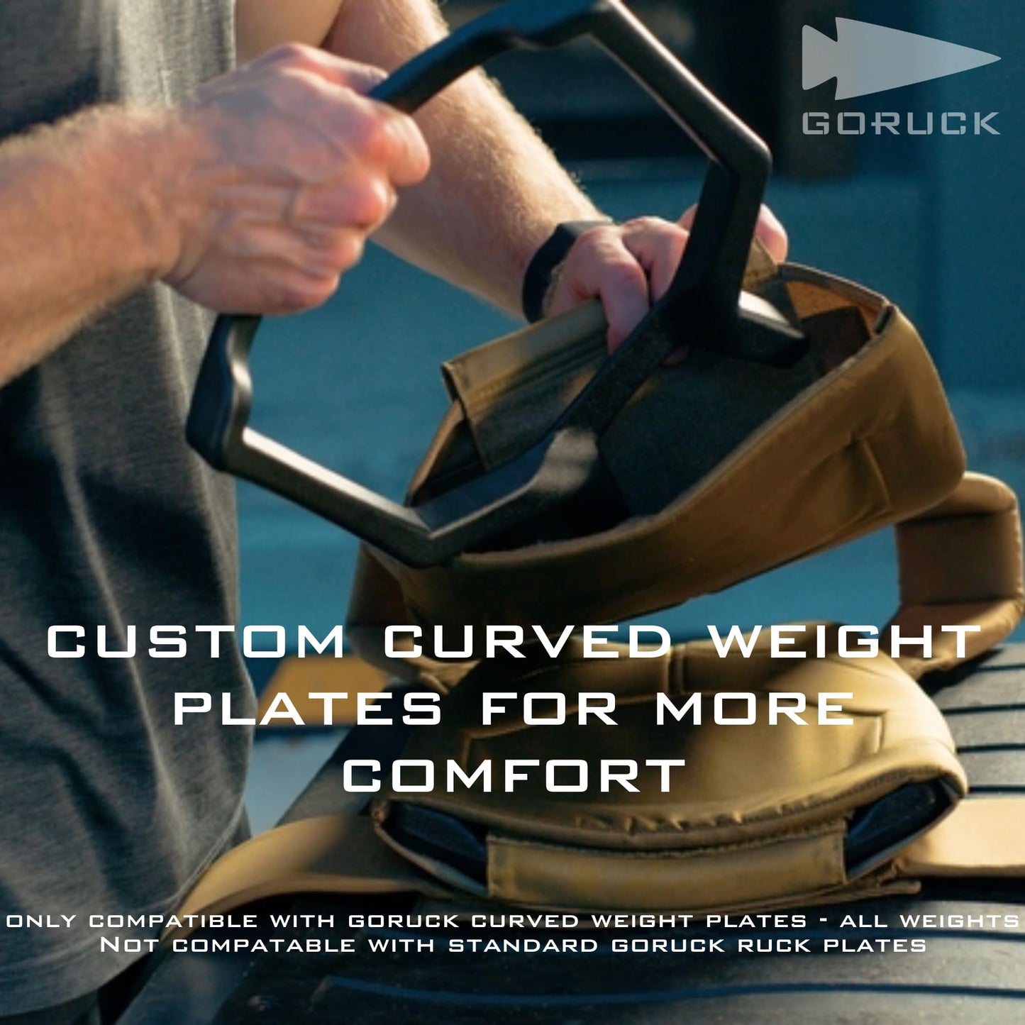 GORUCK Rucking Weighted Vest for Men and Women - Ergonomic Design for Walking, Running, and Weight Loss Training - Adjustable Weight Vest with Strorage Pocket - L/XL Black