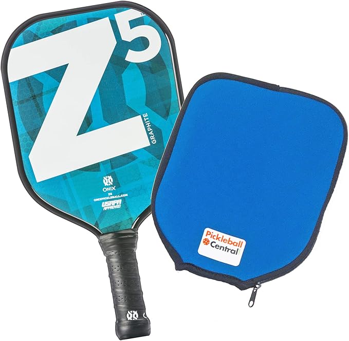 Onix Z5 Graphite Pickleball Paddle with Cushion Grip and Paddle Cover