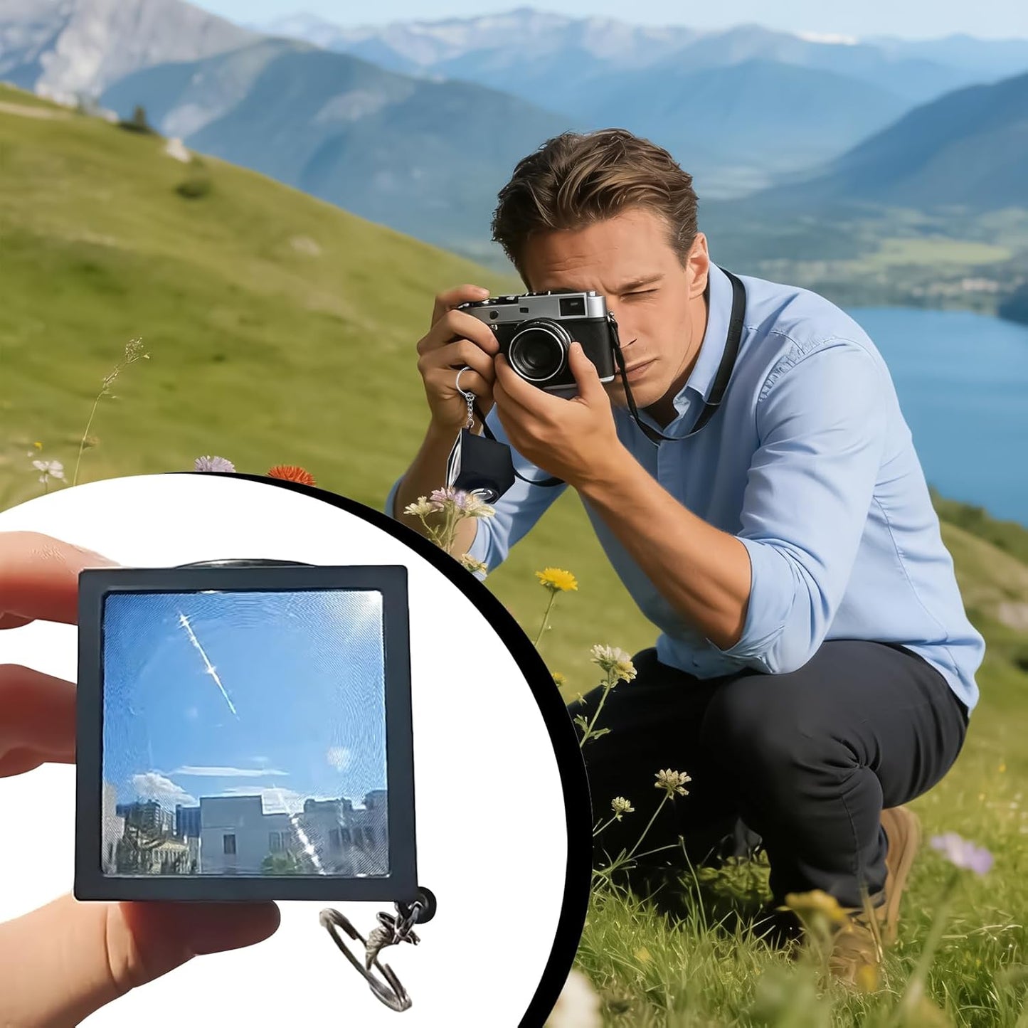 Generic 5x5cm, Waist Level Viewfinder, with Adaptable Optical System, Retropia Optical Waist Level-Viewfinders