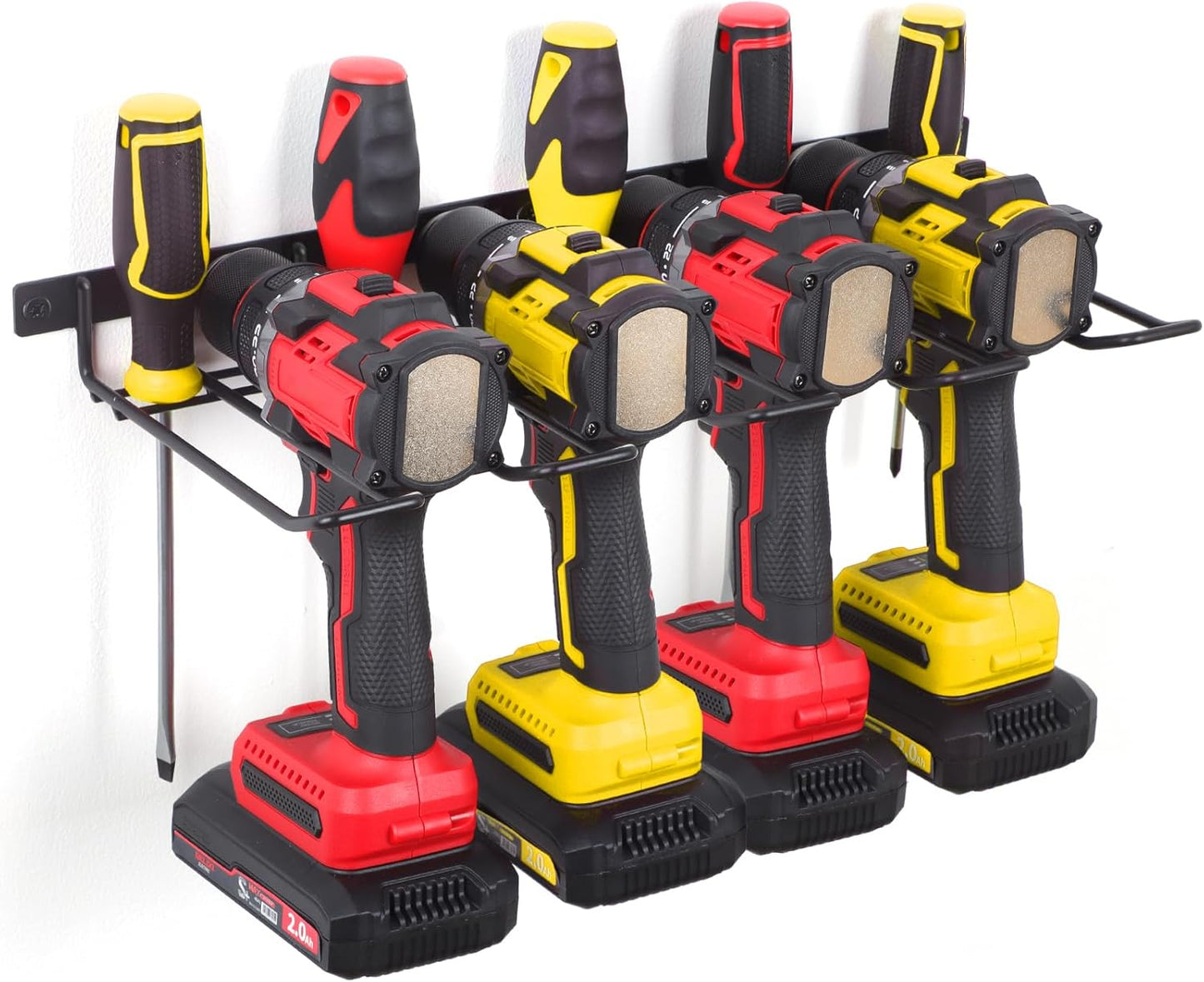 Reliahom Power Tool Organizer - Heavy Duty Cordless Drill Holder Wall Mount | Quick Installation, 1 Pack