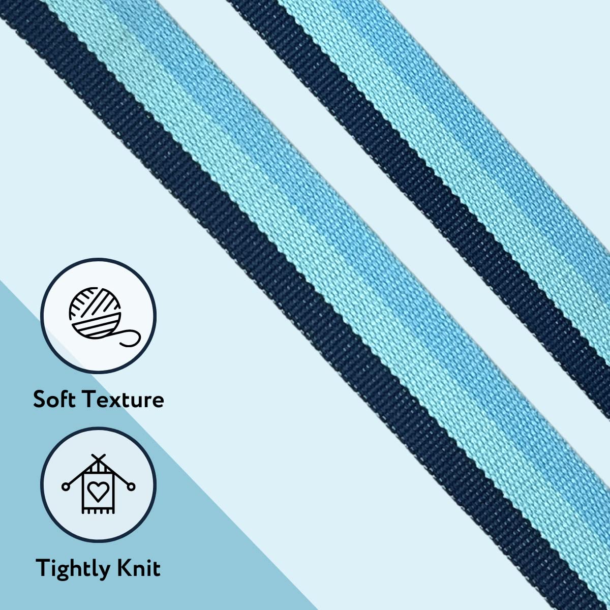 California Yoga Strap | Yoga Belt with Safe Adjustable D-Ring Buckle for Pilates | Stretching Strap | Exercise Bands | Physical Therapy | Improves Sitting Posture | Blue | Pack of 1-10ft