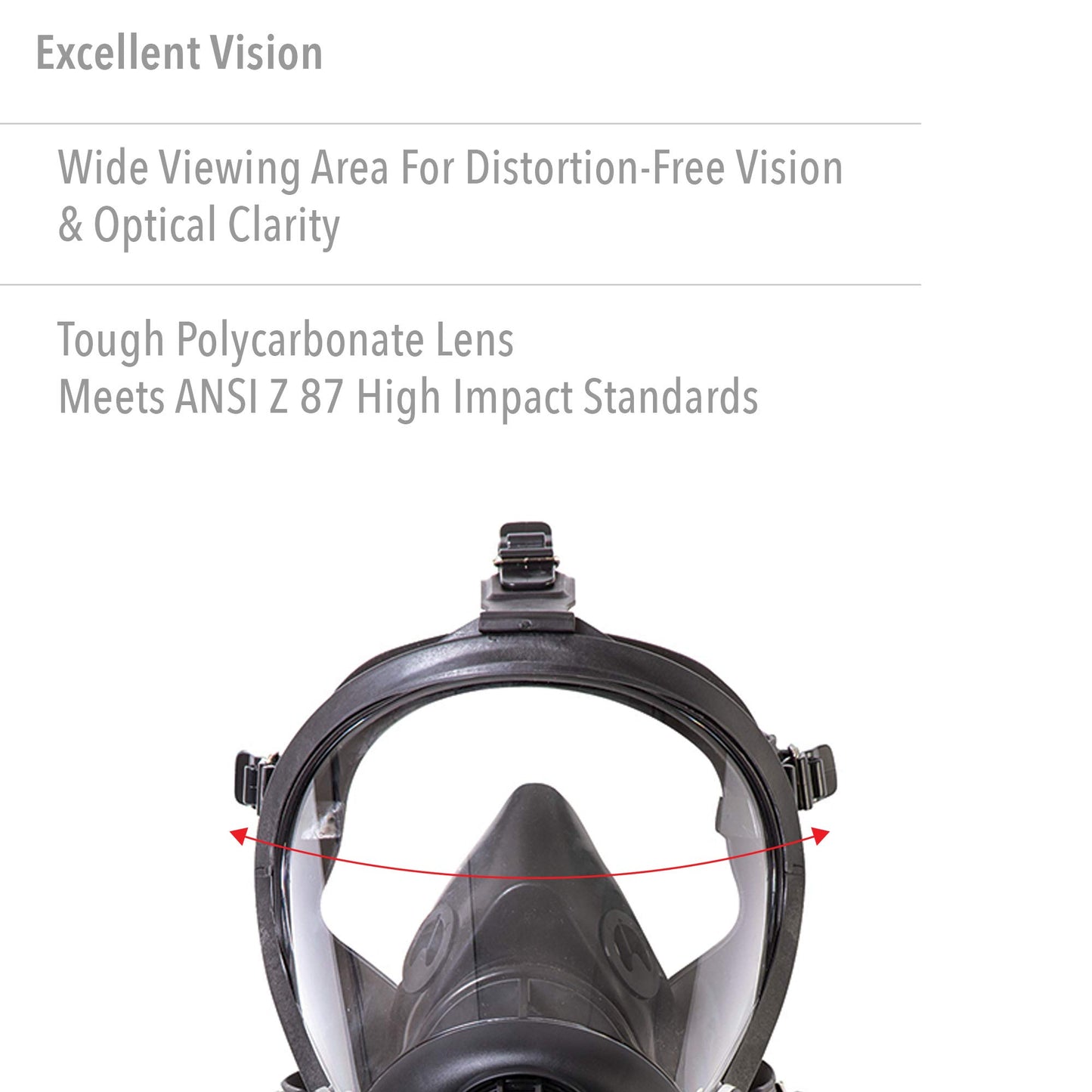 Honeywell North RU6500 Series Niosh-Approved Full Facepiece Silicone Respirator, Medium (RU65001M)