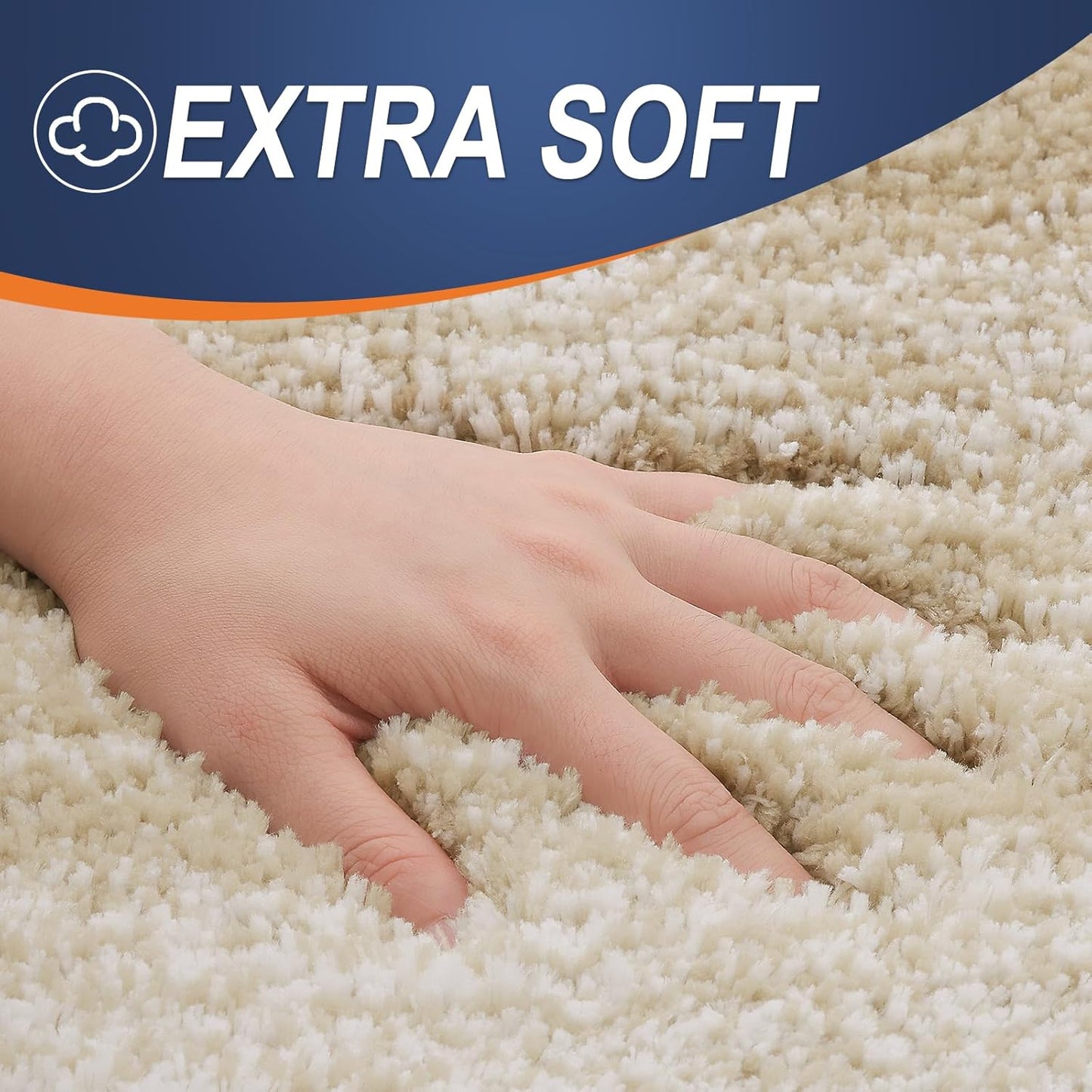 OLANLY Bathroom Rugs - Extra Soft Microfiber Mat | Quick Dry, Machine Washable, 36x24, Tan